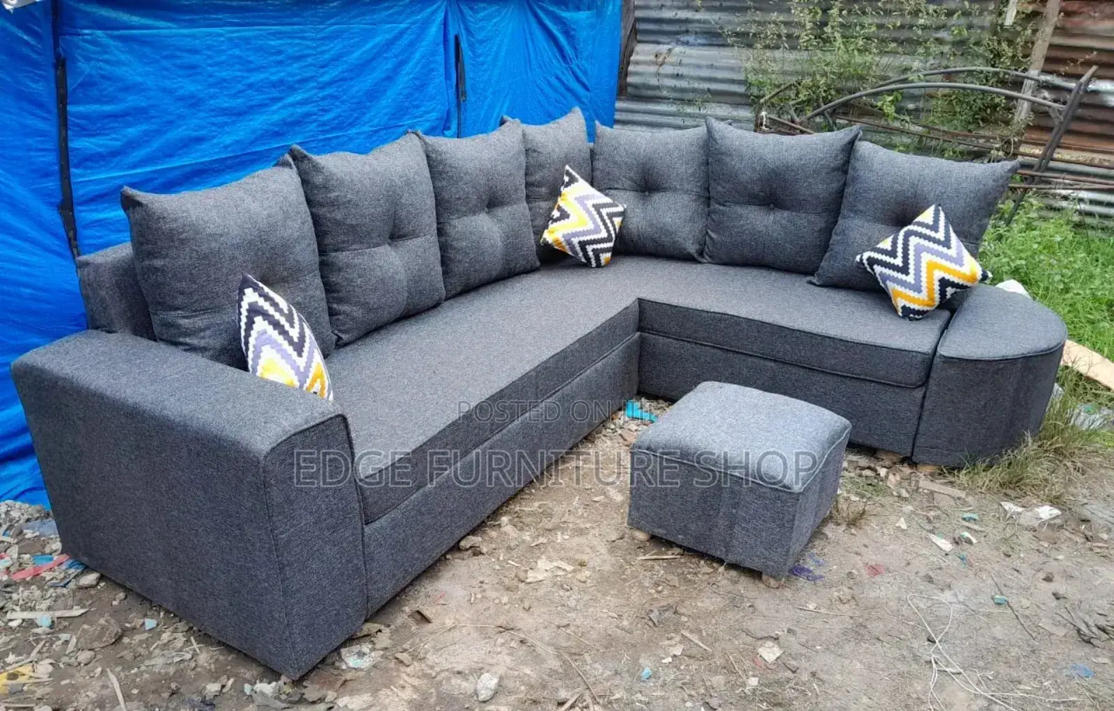 L Shaped Sofa Available at New Vision Furnitures