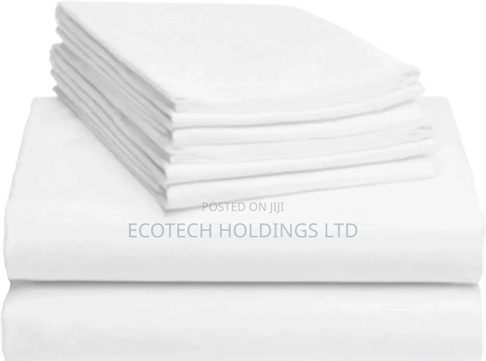 Plain White Pure Cotton Bedsheet Size 6*7 Hw3