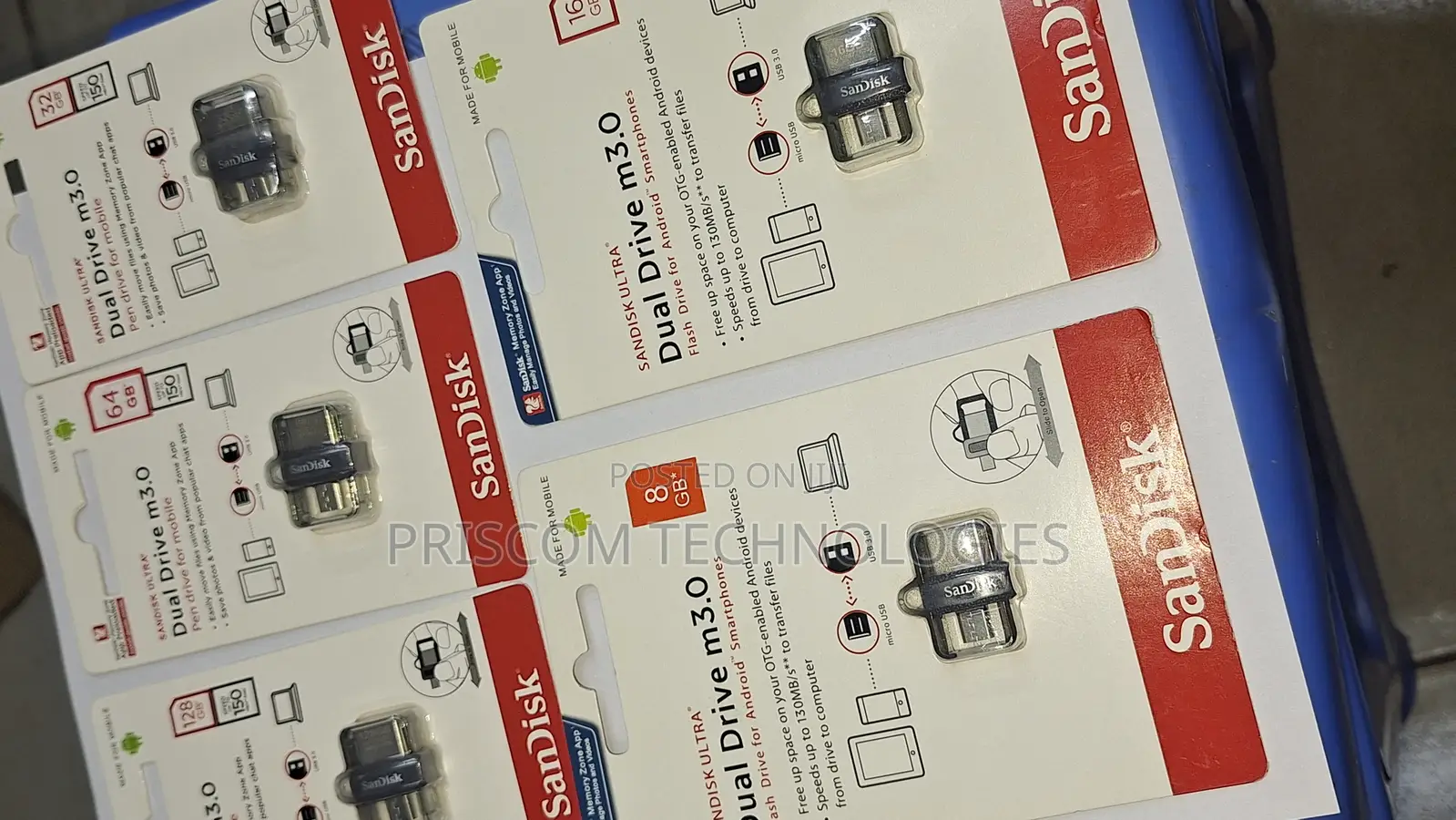 Sandisk Flash Disk Drive OTG 8GB,16gb, 32GB, 64GB, 128GB