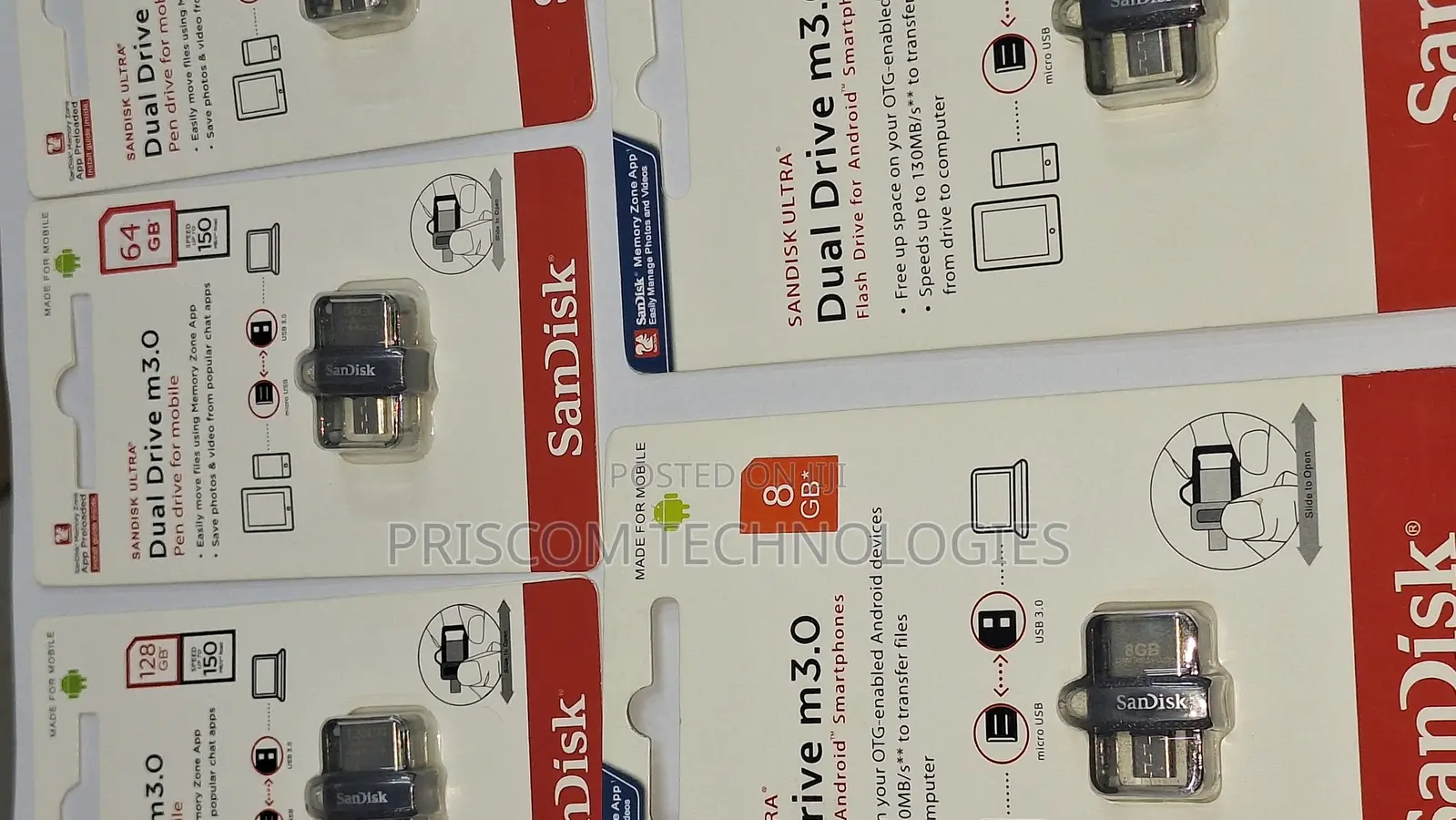 Sandisk Flash Disk Drive OTG 8GB,16gb, 32GB, 64GB, 128GB