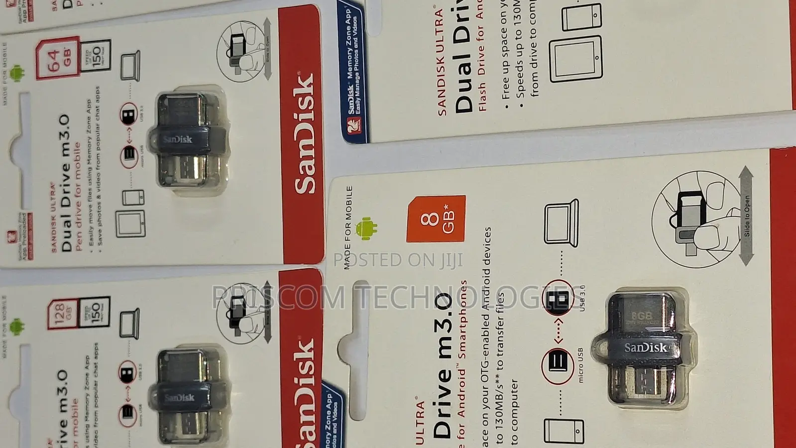 Sandisk Flash Disk Drive OTG 8GB,16gb, 32GB, 64GB, 128GB