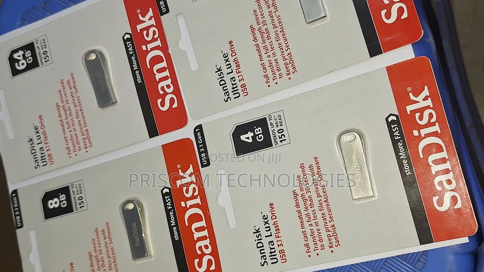 Sandisk Ultra Luxe Flash Disk 8GB,16gb, 32GB, 64GB, 128GB