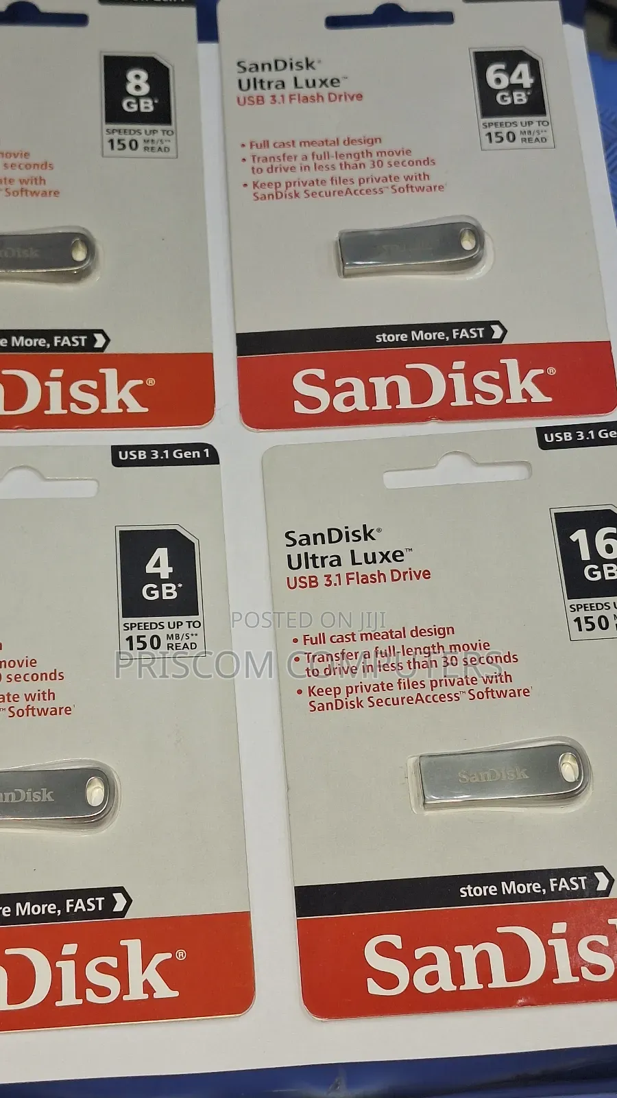 Sandisk Ultra Luxe Flash Disk 8GB,16gb, 32GB, 64GB, 128GB