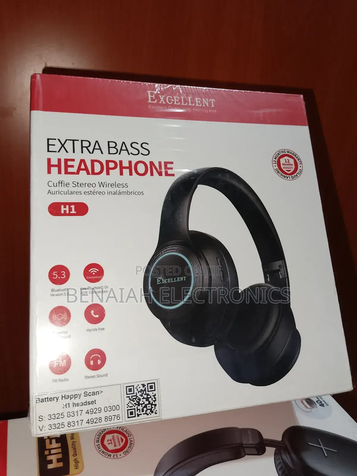 Cuffie Stereo Wireless Extra Bass Headphones.