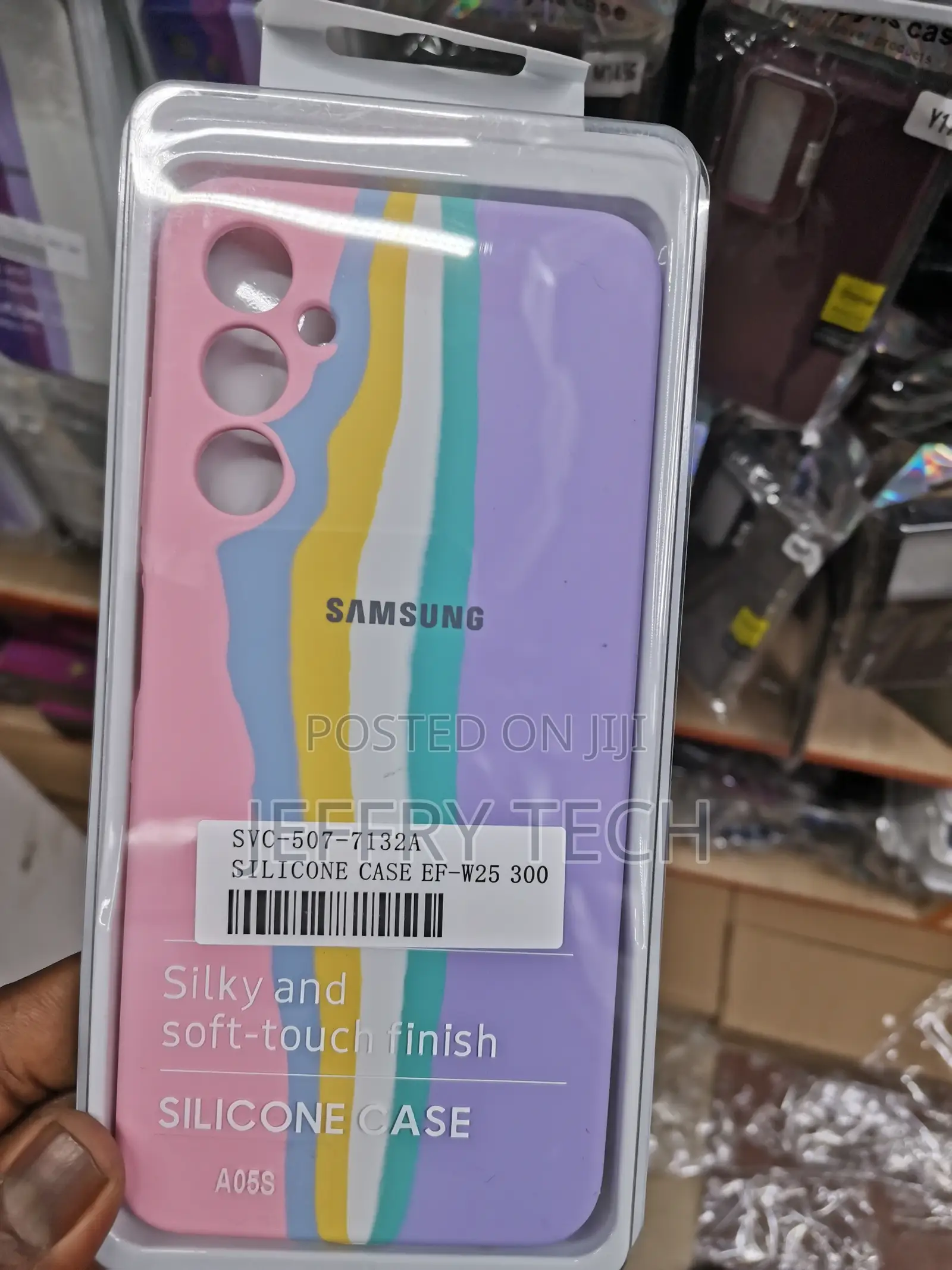 Samsung Galaxy A05s Back Cover Rainbow Color Pattern