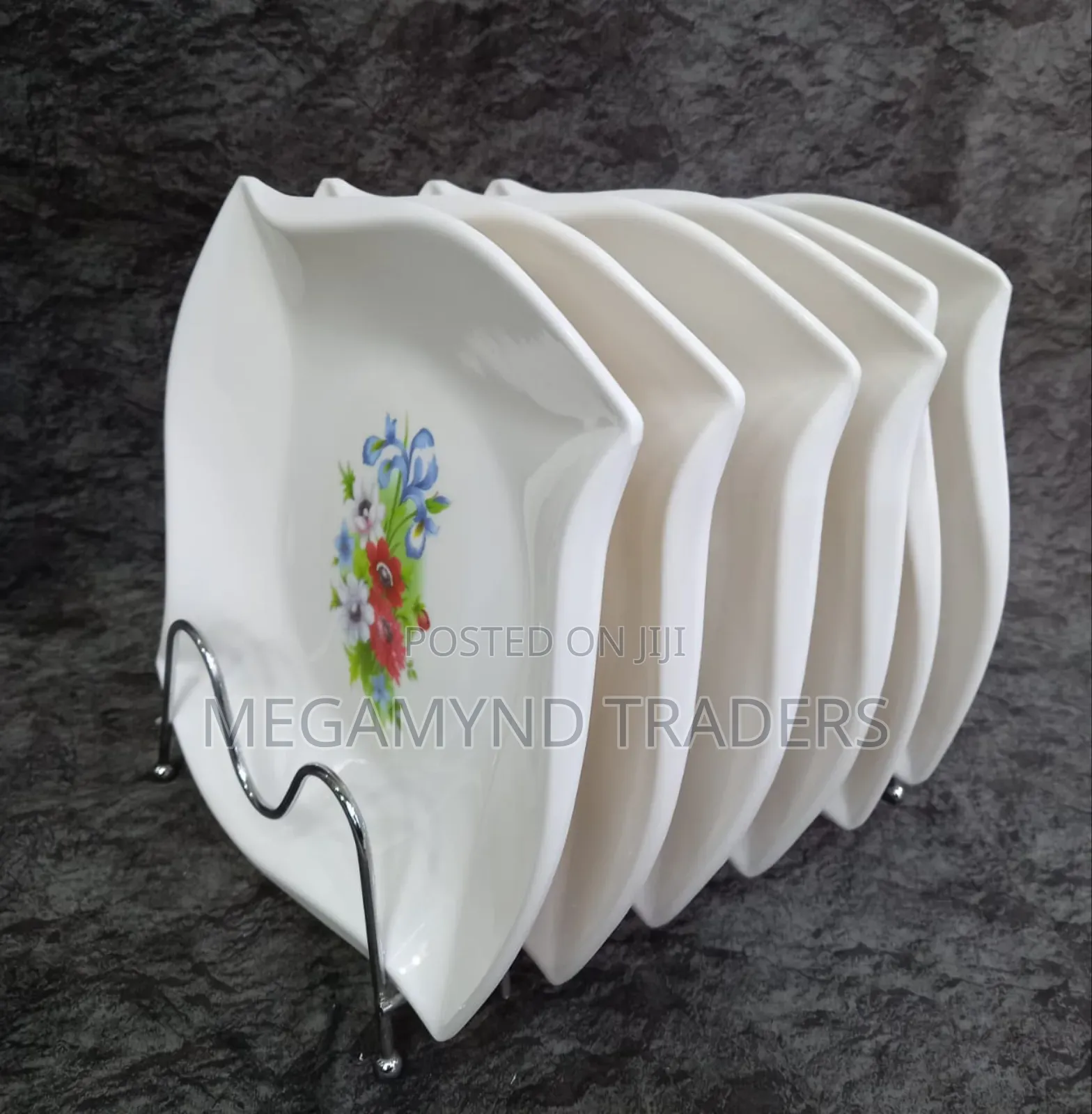 Melamine Plates/6pc Melamine Dinner Plates Flowered