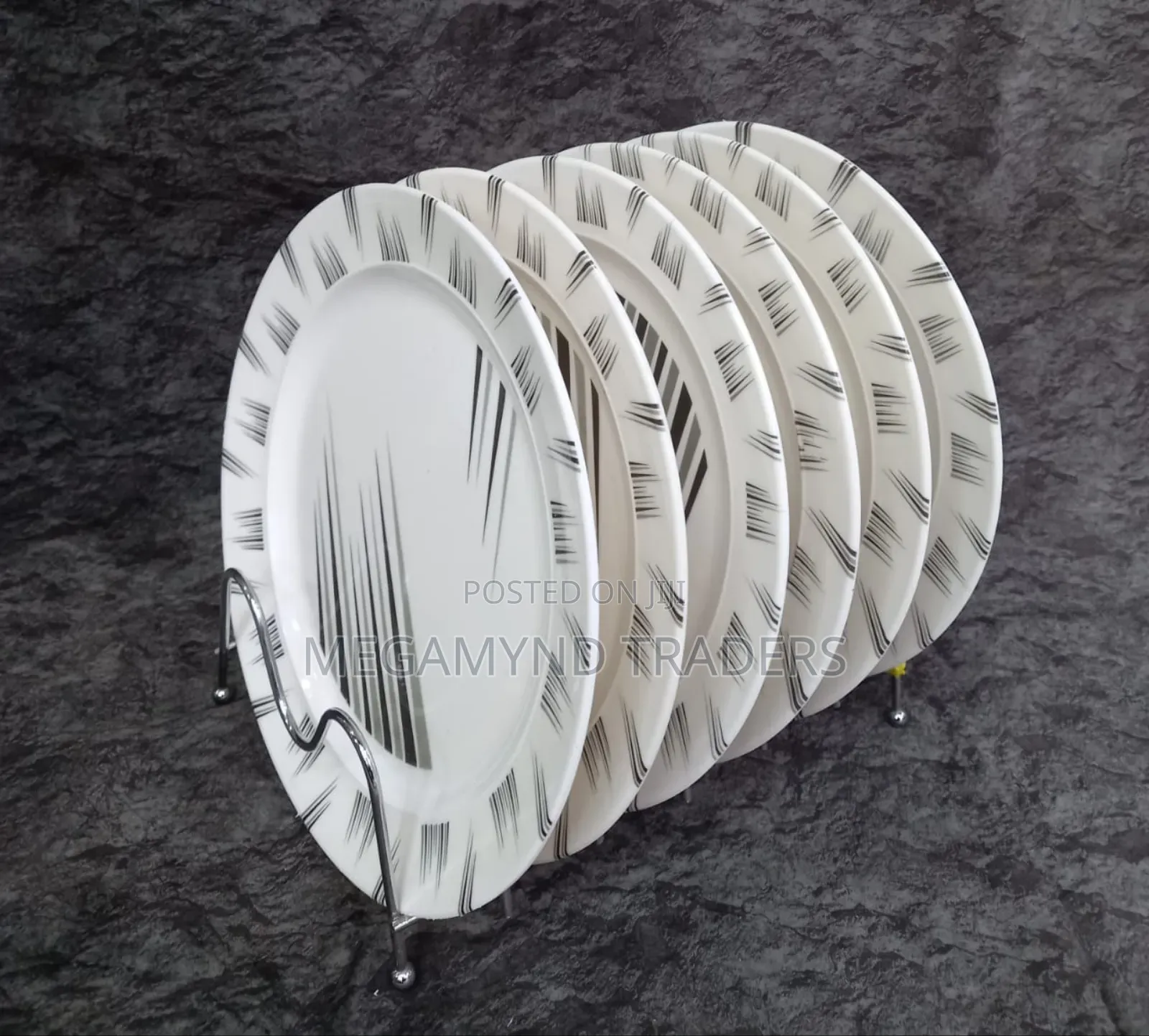 Melamine Plates/6pc Melamine Dinner Plates Flowered