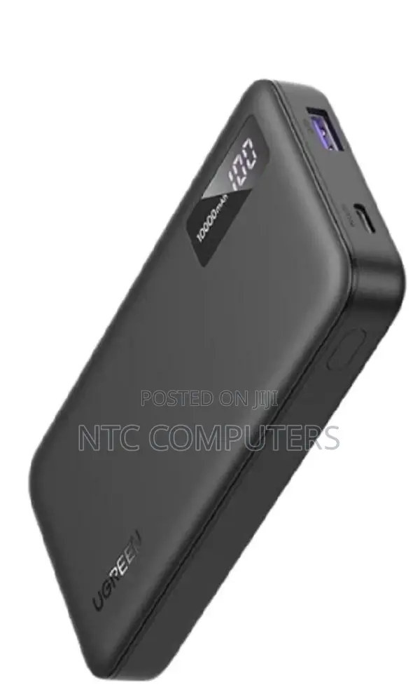 UGREEN 10000mah 20W Two-Way Fast Charging Power Bank - Black