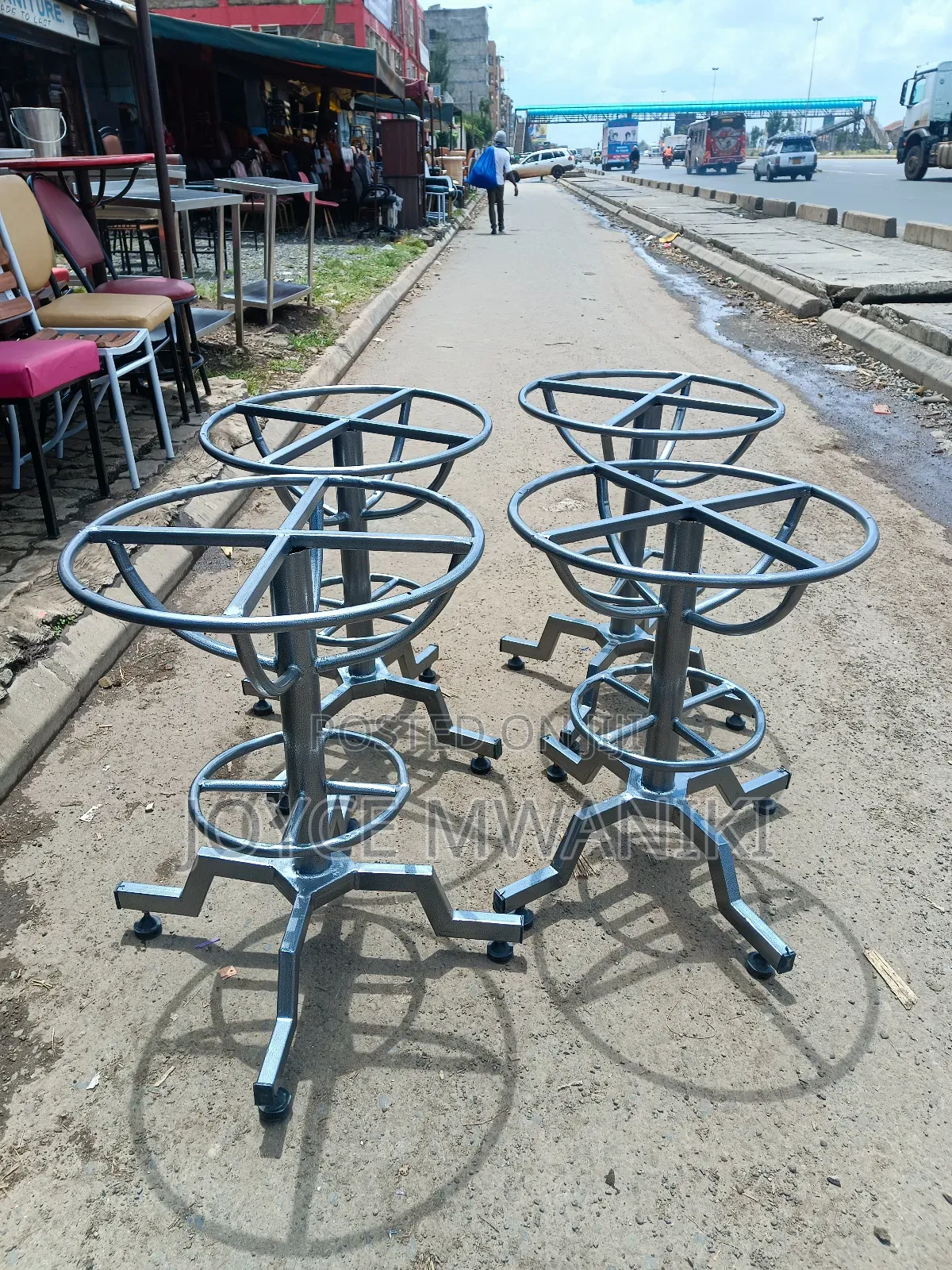 Powder Coated Restaurant Table Stands for Round Table 