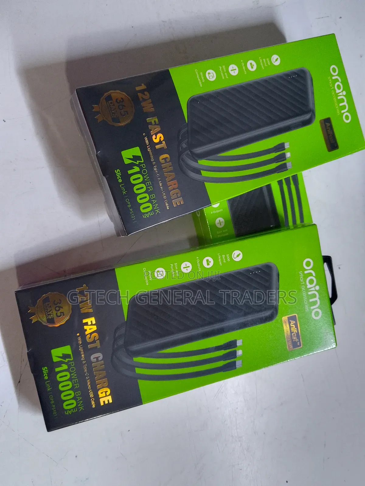 Oraimo 10000mah Powerful Powerbank With Cables