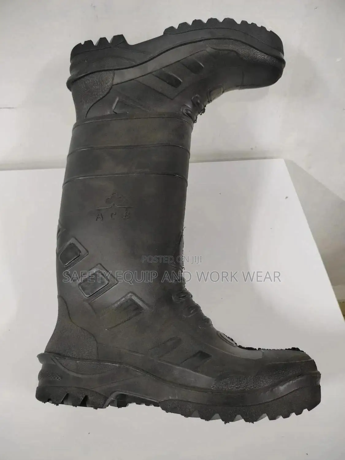 Black Steel Toe Gumboots