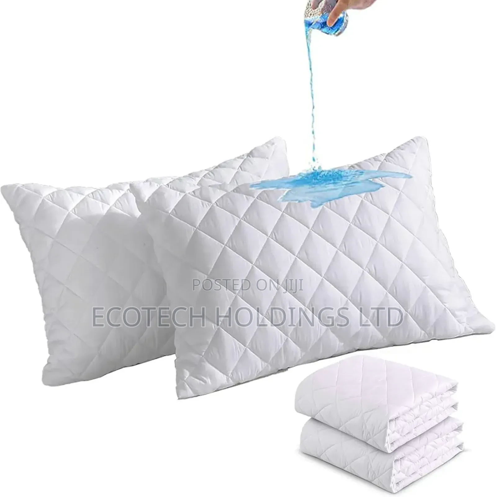 Polyester White Quality Pillow Protectors Hb8