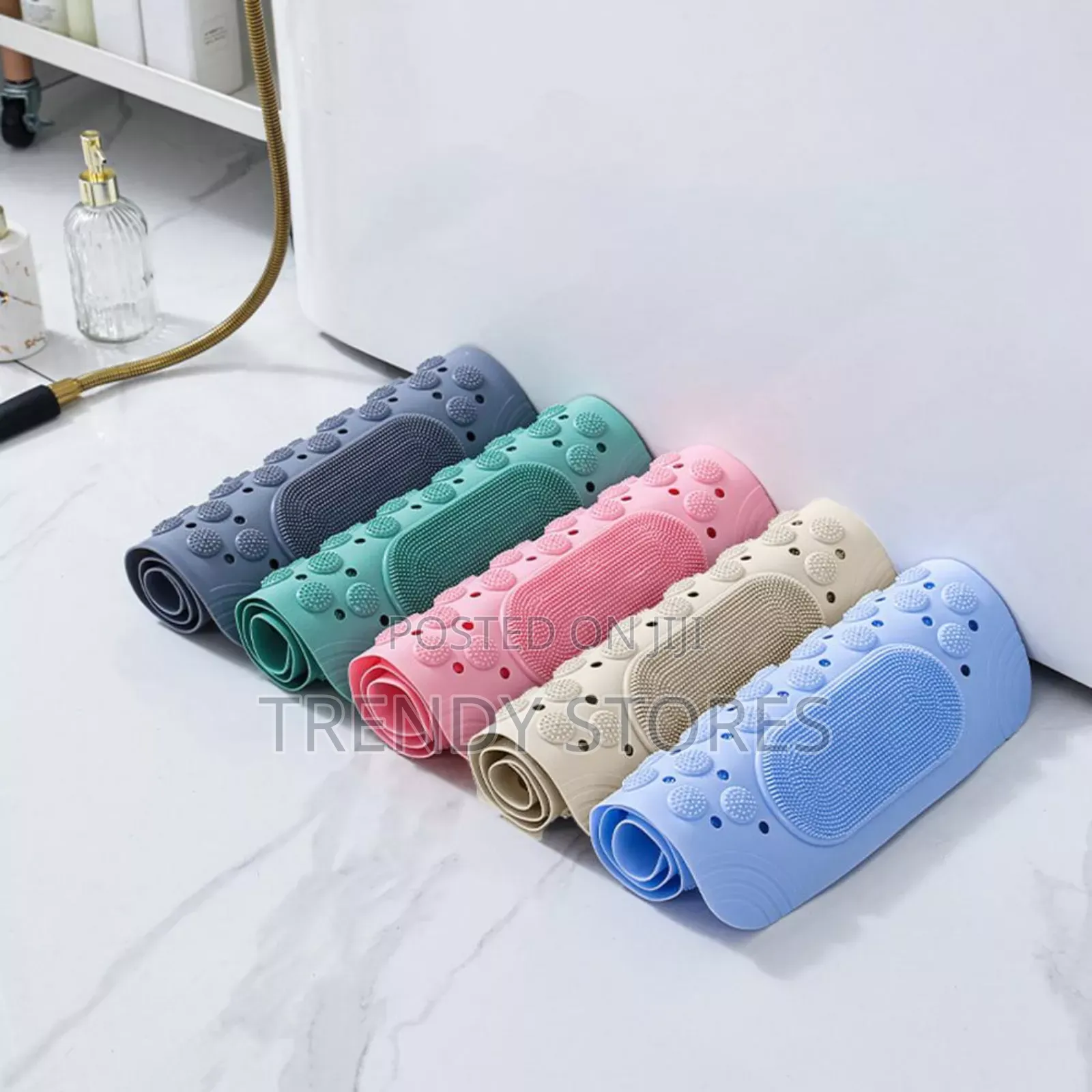 Bathroom Antislip Mat With Footbrush