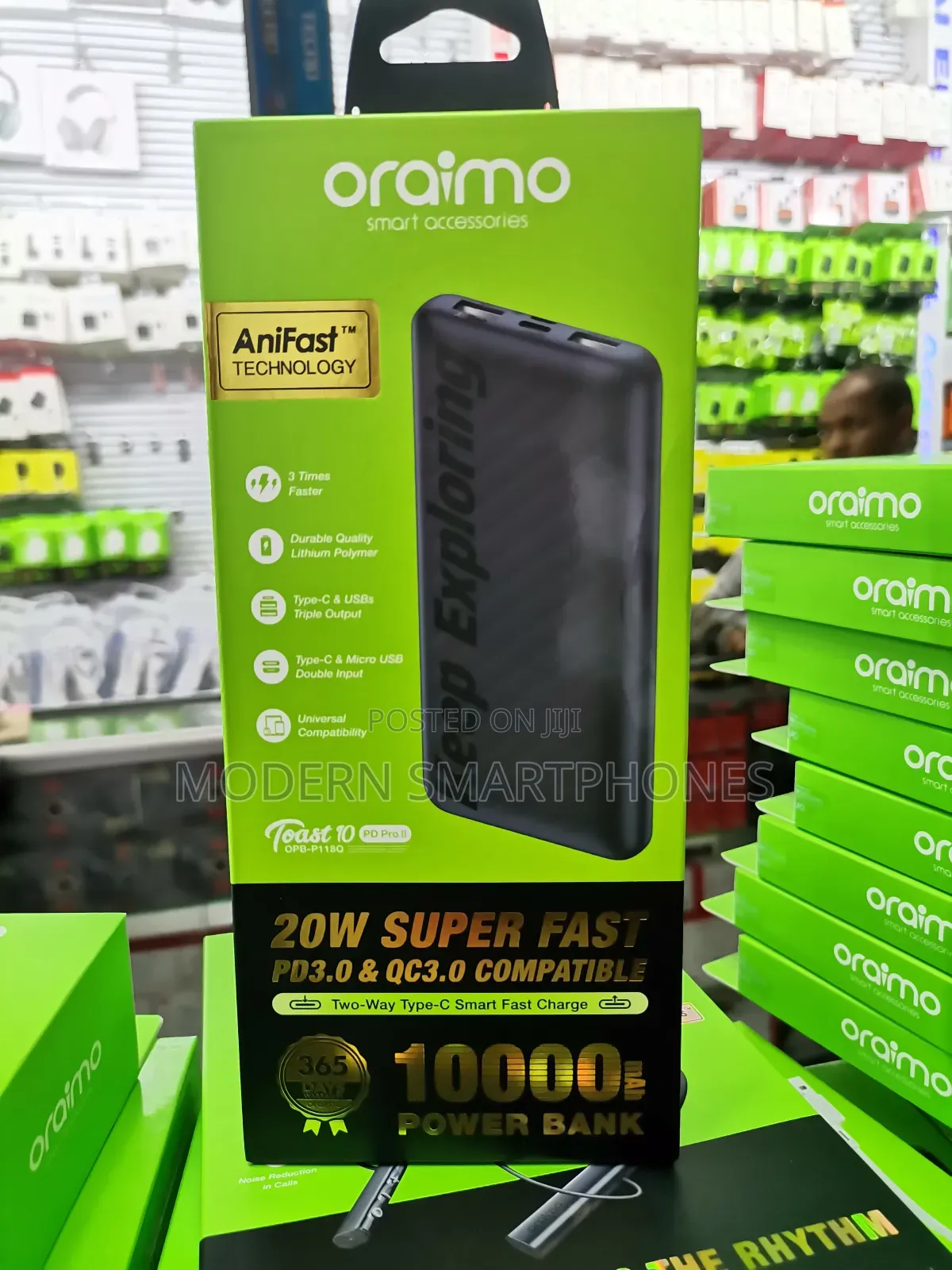 ORAIMO 10000mah Power Bank