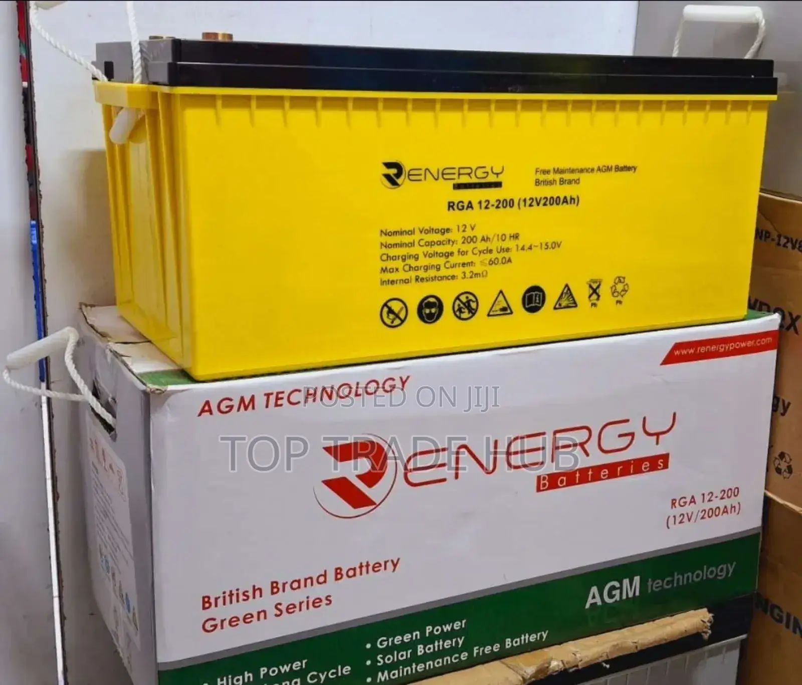 R ENERGY Agm Technology Solar Battery 12V 200AH