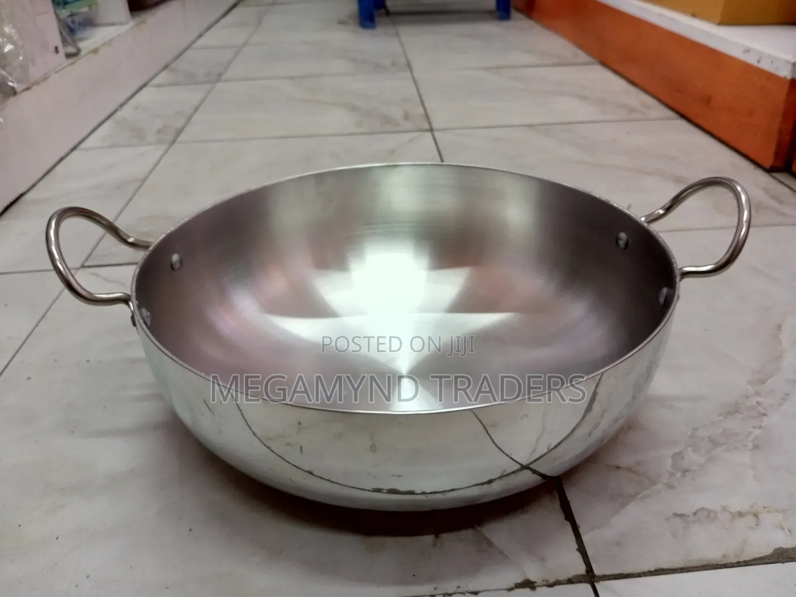 Aluminium Heavy Duty Deep Karai/Deep Frying Pan/Deep Pan