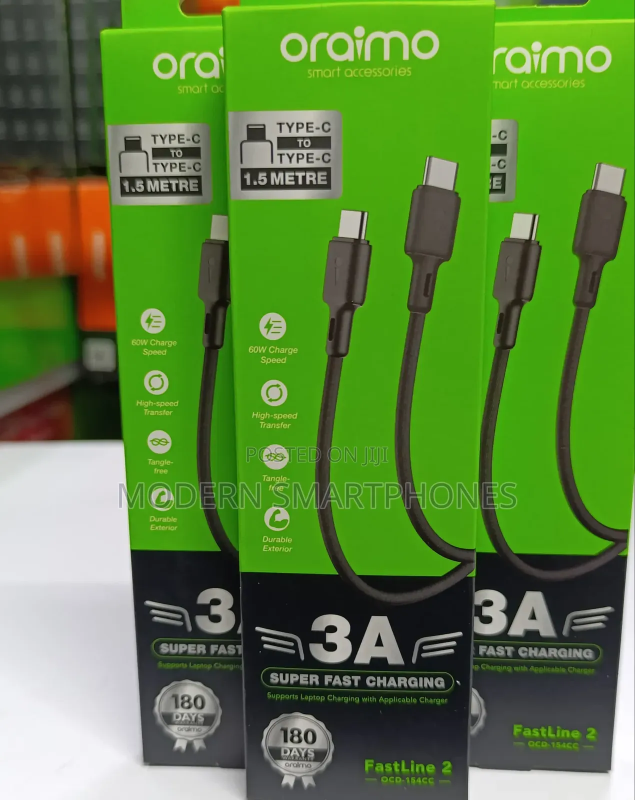Oraimo Type C to Type C Cable – OCD-154CC