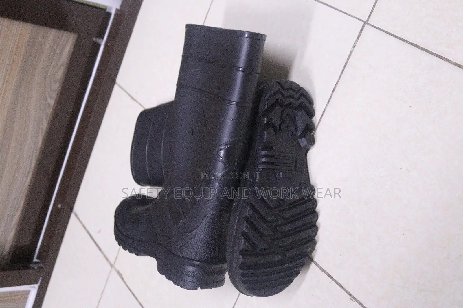 Steel Toe Gumboots-Black