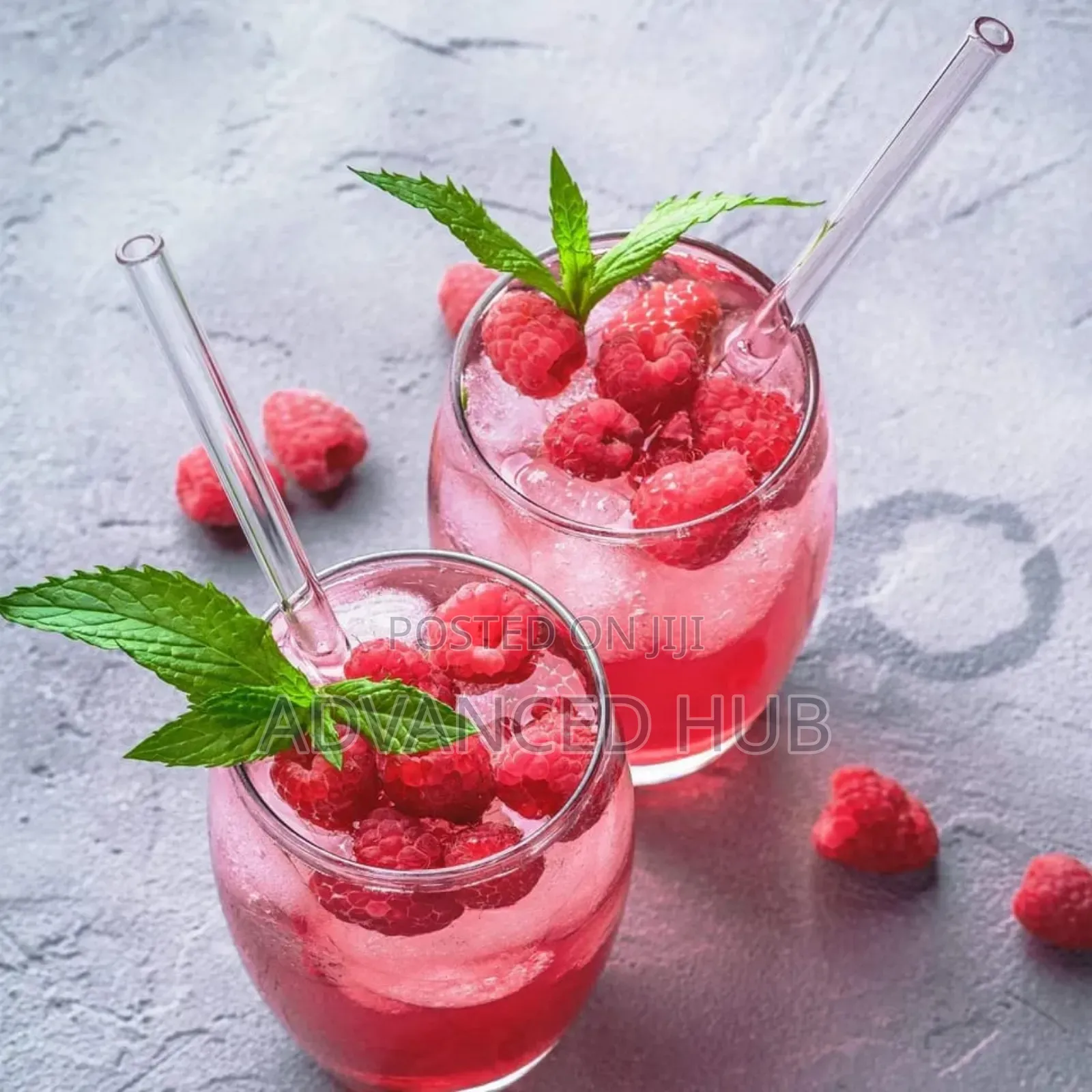 6pc Reusable Glass Straws