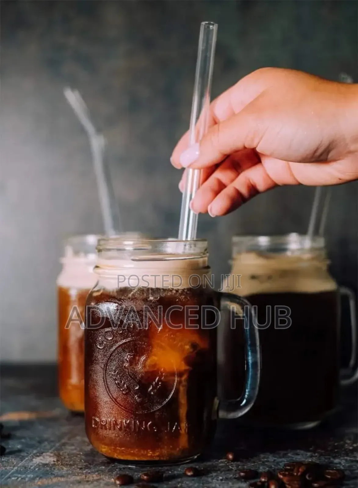 6pc Reusable Glass Straws