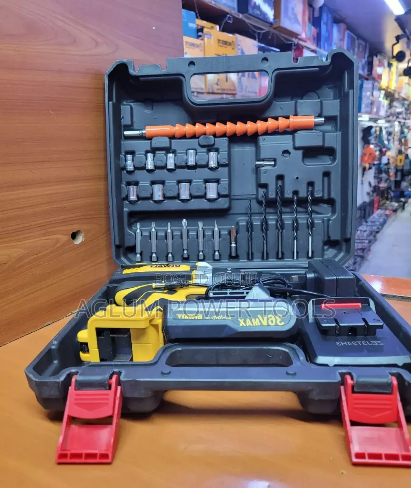 Cordless Drill Tool Set 36V With Two Batteries