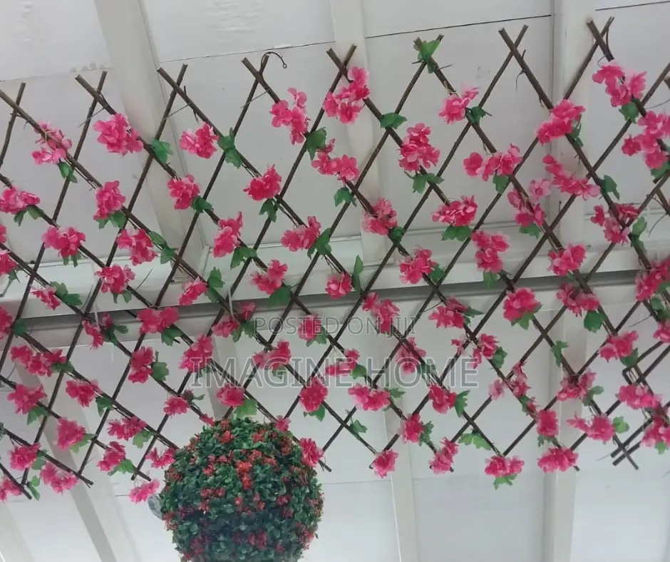 Red Beautiful Stretchable/Expandable Green Fence Balcony Dec