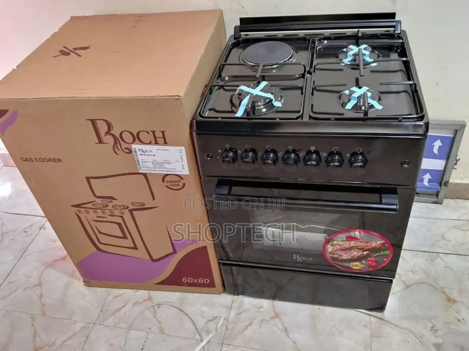 Roch 60x60 3 Gas + 1 Electric Oven, Standing Cooker