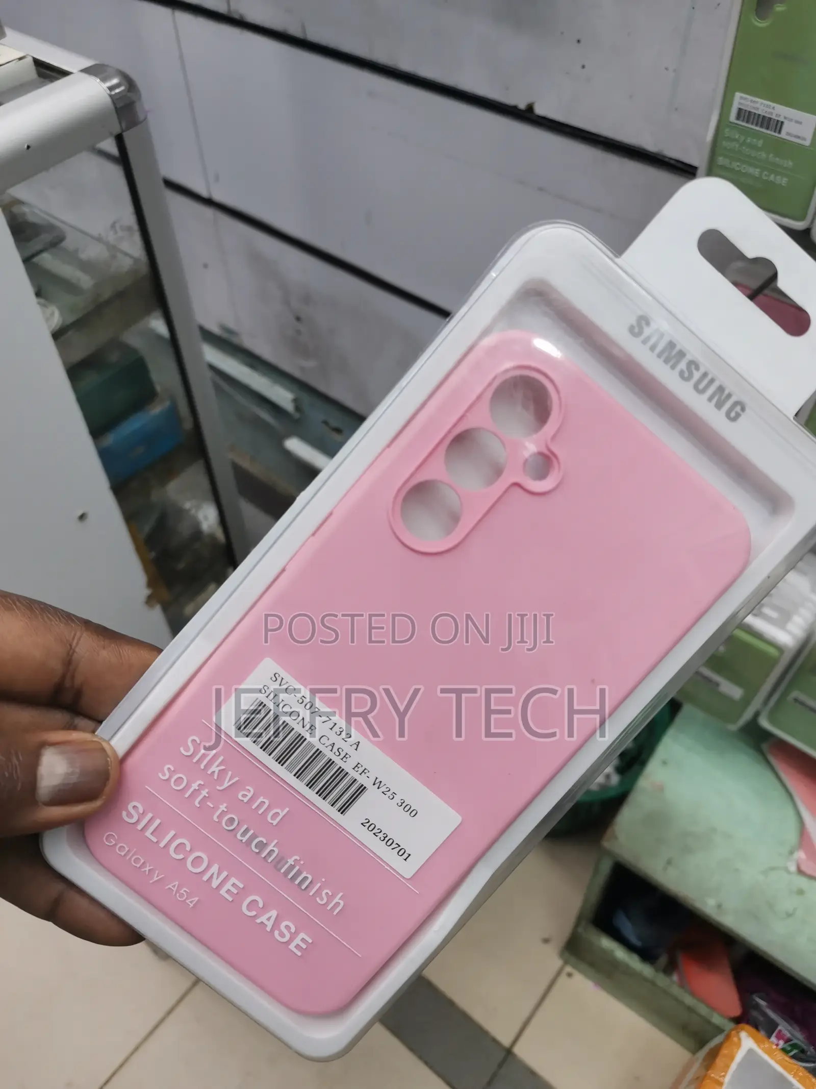 Silicone Case for Galaxy A54, With Scratch-Resistant-Pink