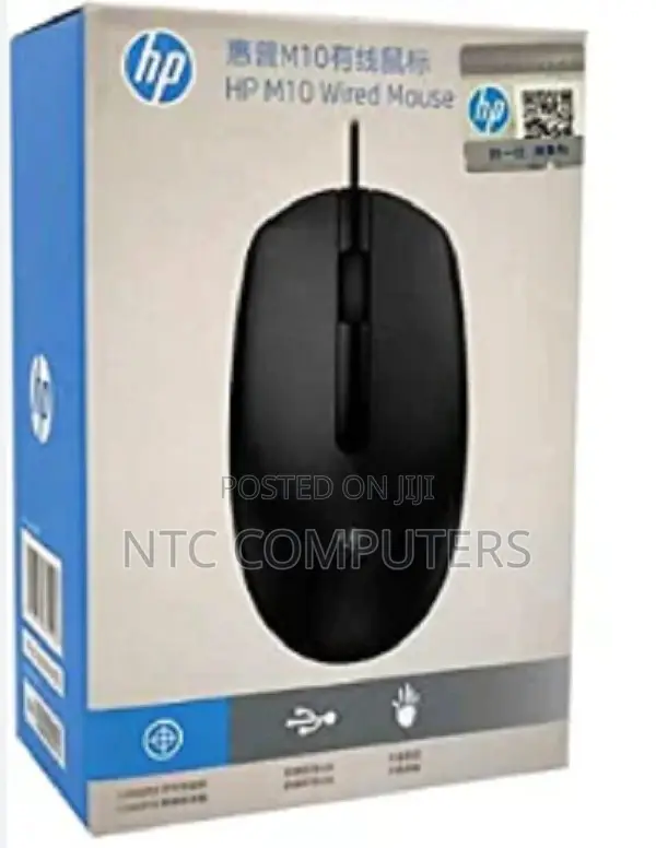 HP USB Mouse M10 Black - 6cb80pa