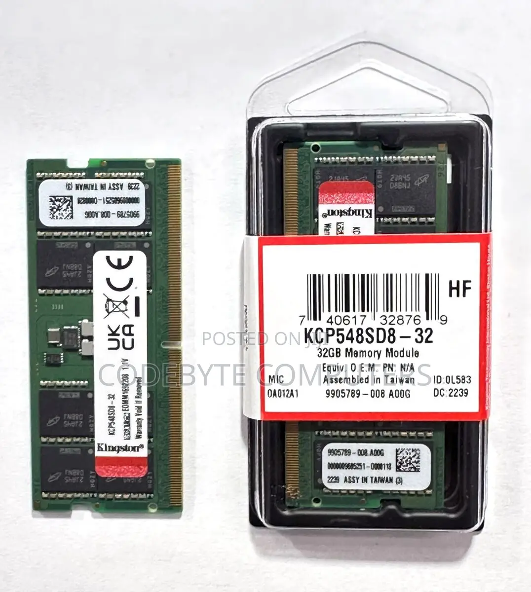 Kingston Laptop Ram Ddr5 32gb 5600- Kvr56s46bd8-32