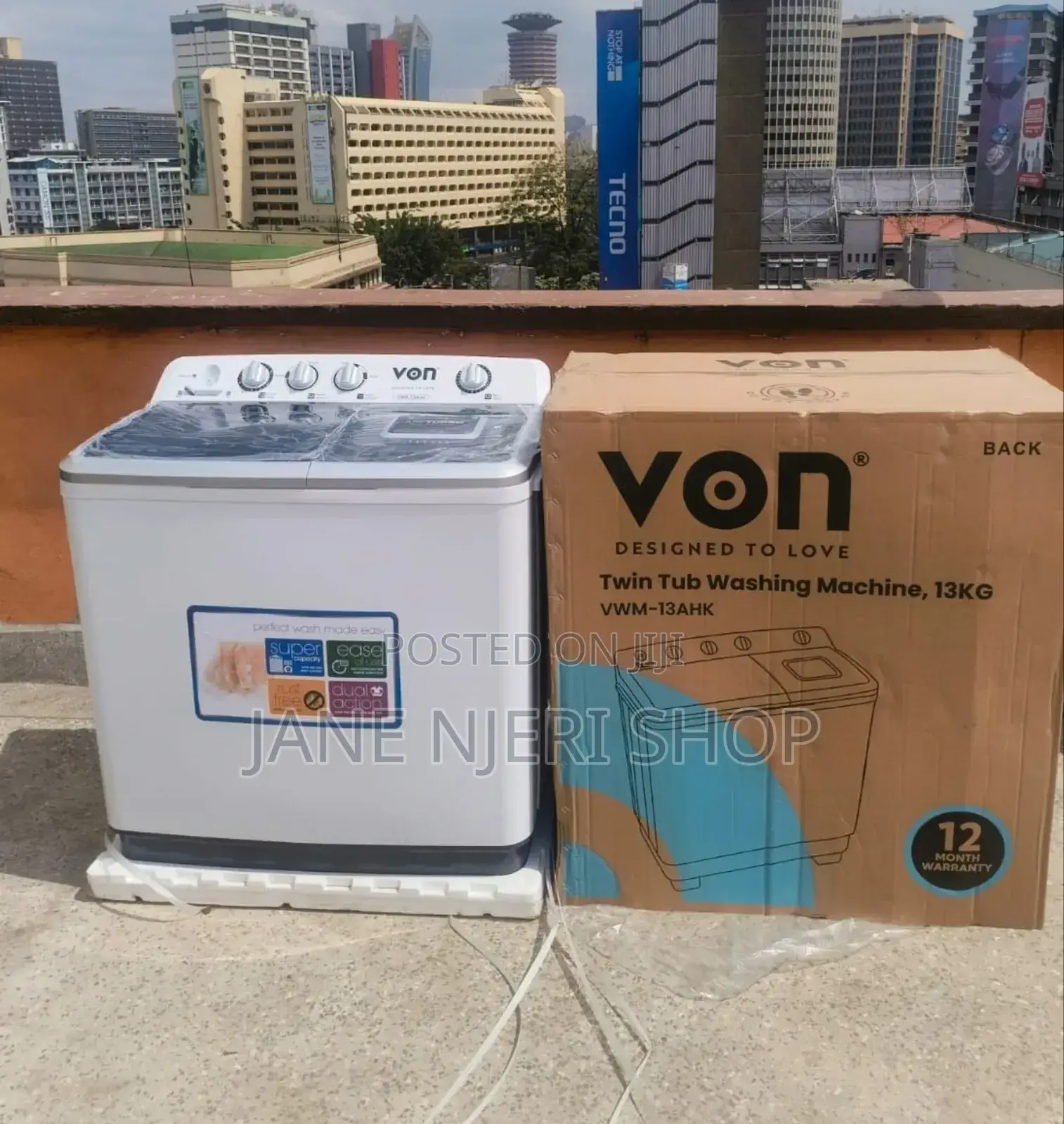 13kg Von Washing Machine