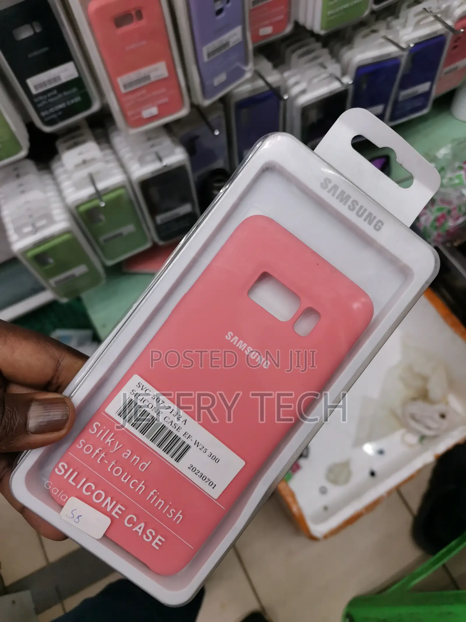 Samsung Galaxy S8 Phone Case ,Soft Silicone Back Case-Pink