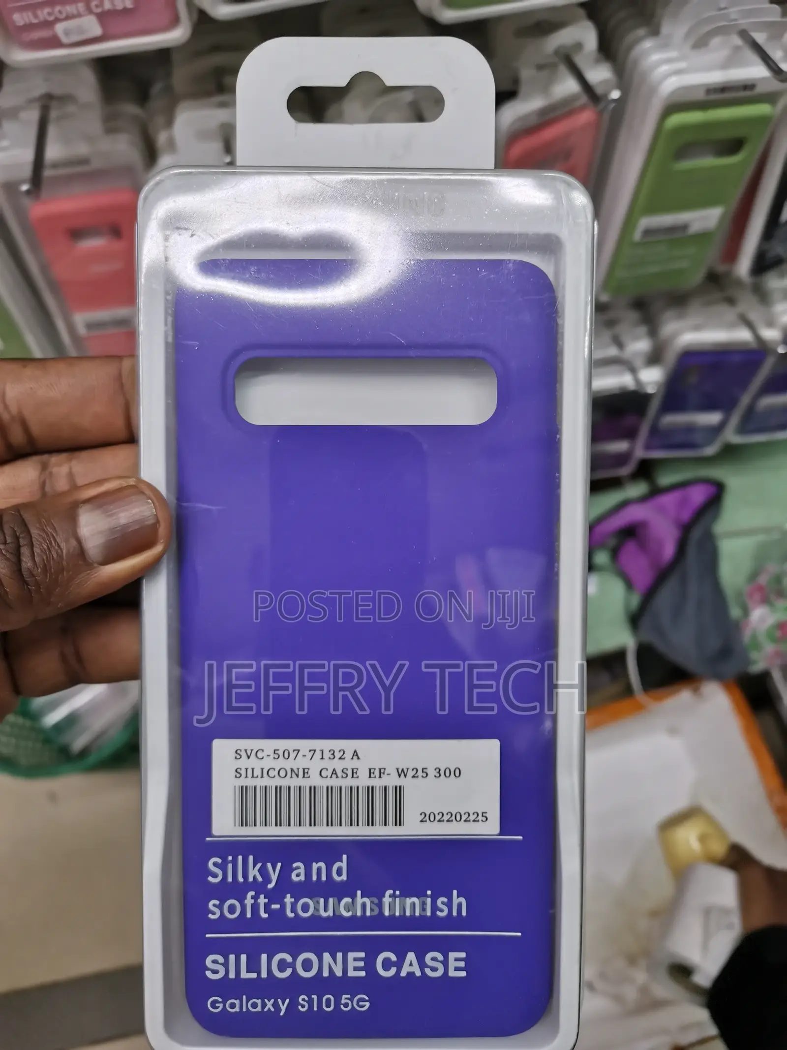 Samsung Galaxy S10 5G Soft Silicone Back Phone Case-Blue