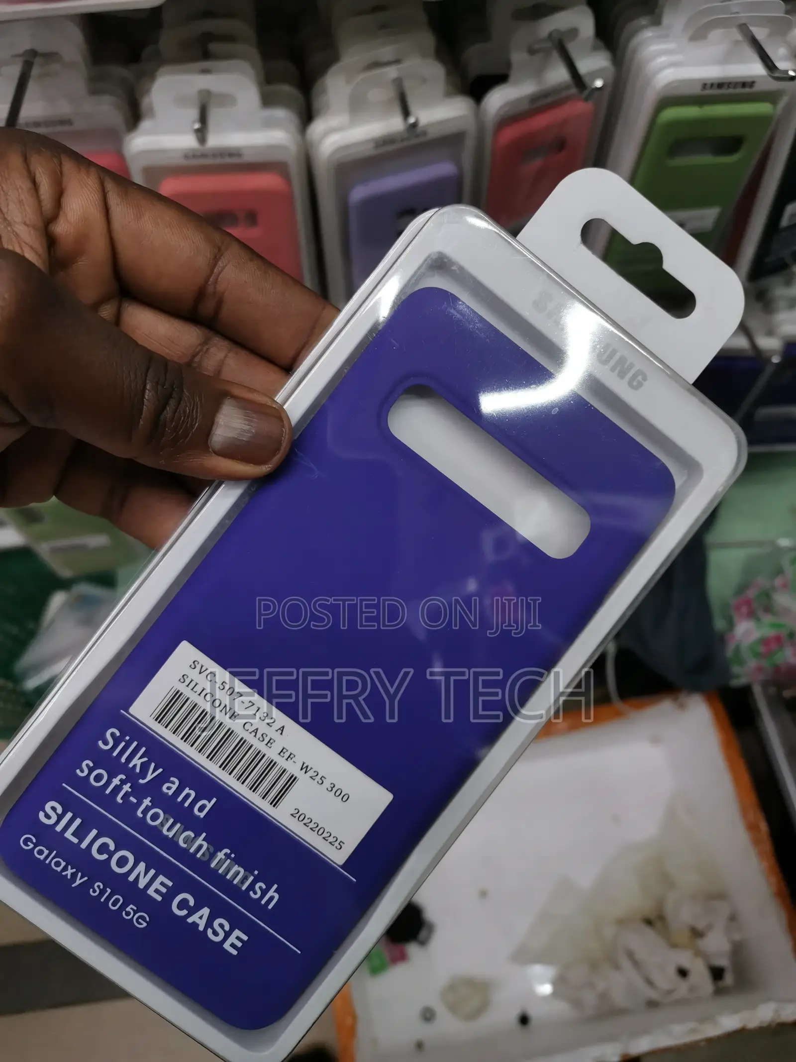 Samsung Galaxy S10 5G Soft Silicone Back Phone Case-Blue