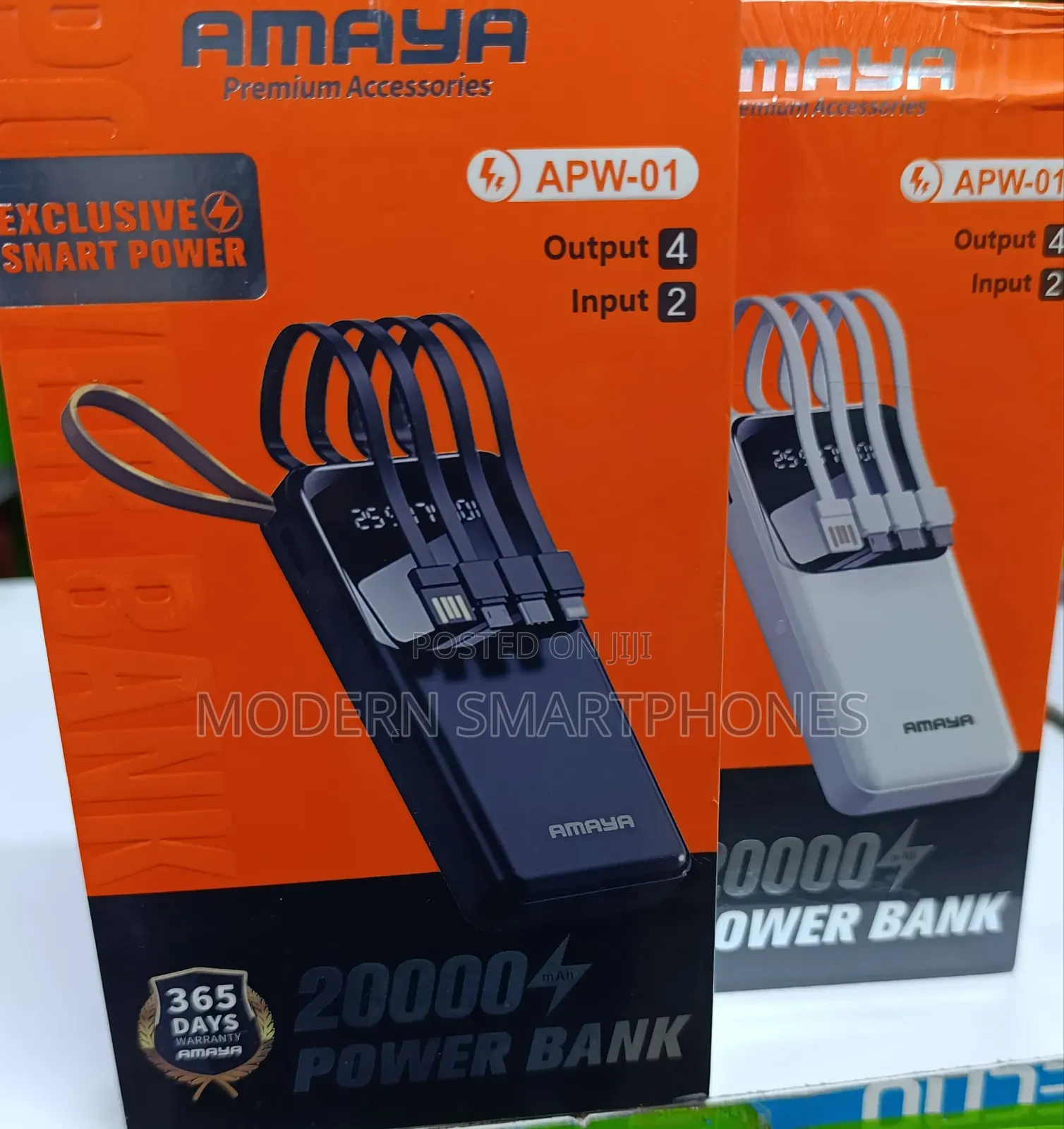 Amaya APW-01 Power Bank 20000mah Fast Charging