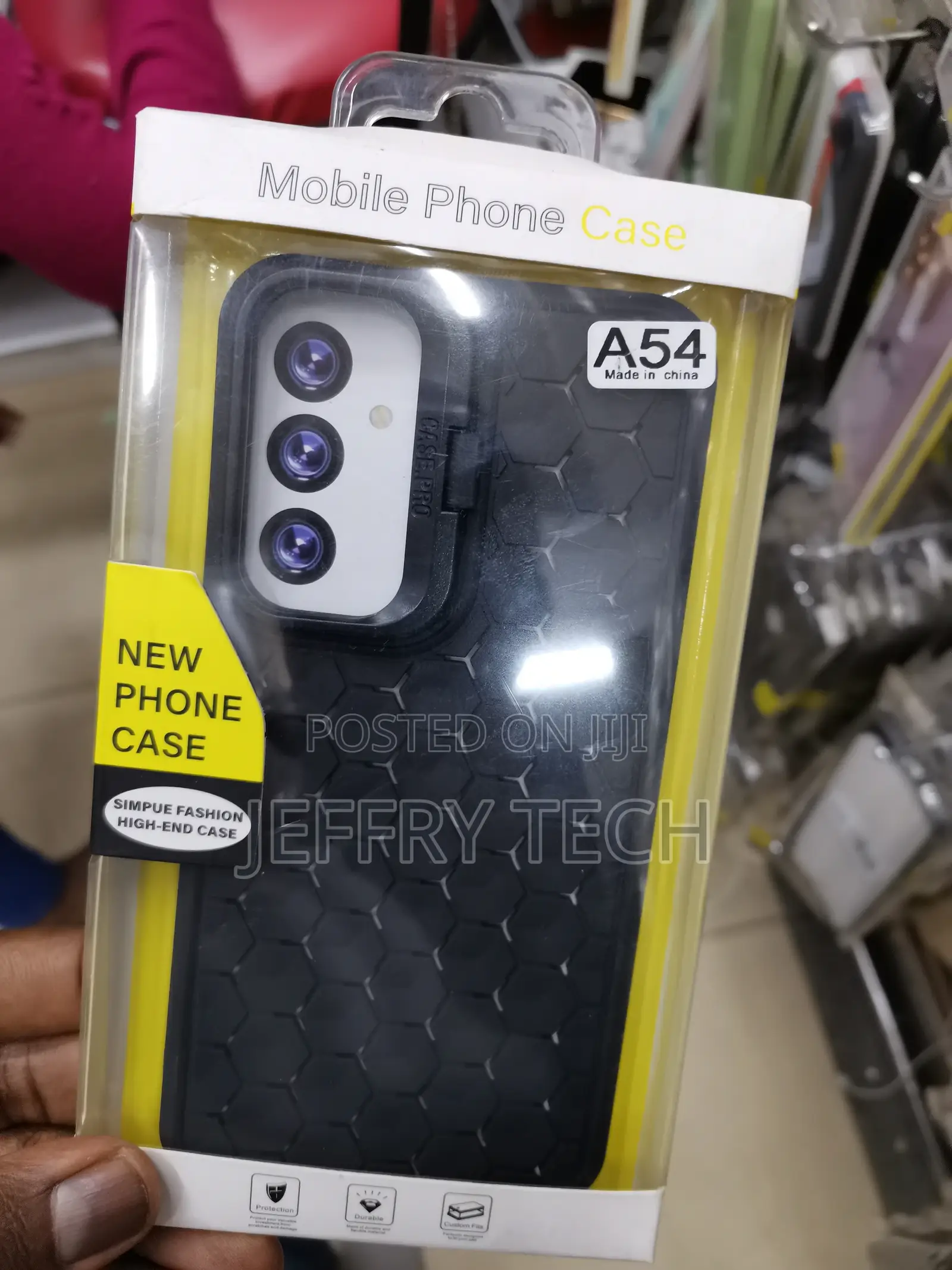 Honeycomb Heat Dissipation Case for Samsung A35-Black
