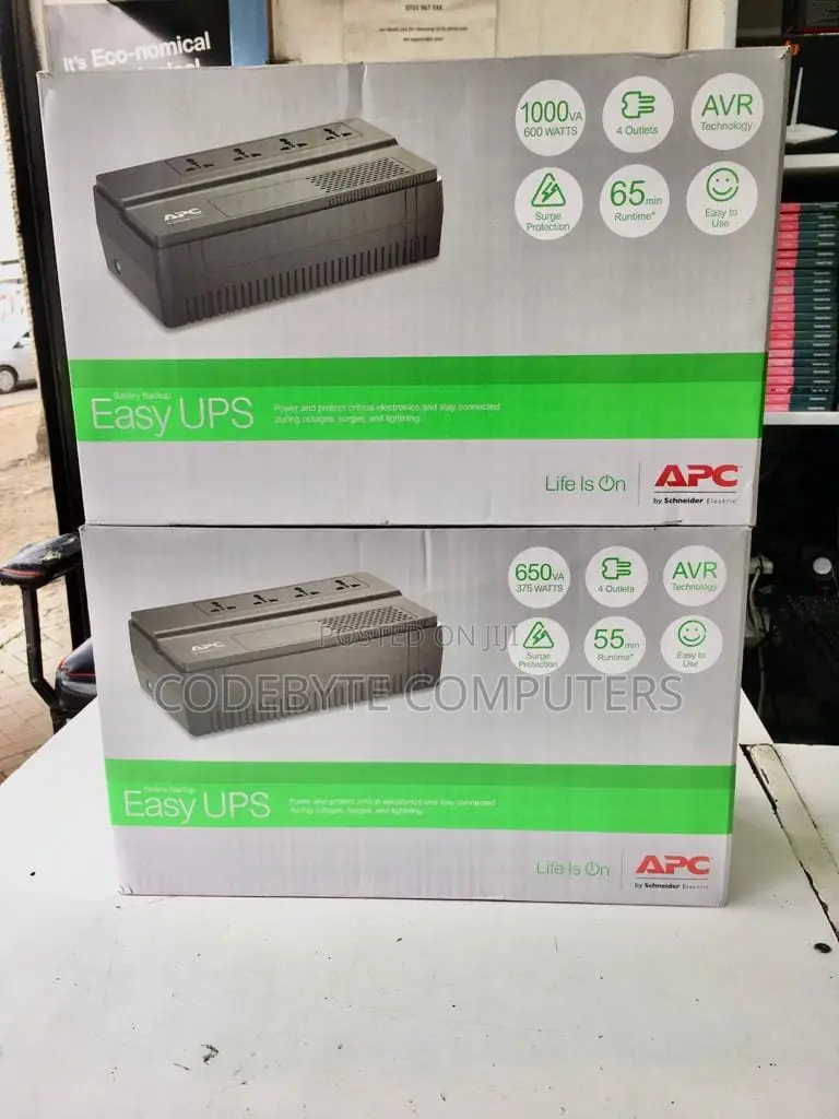 Apc 1000va Easy Ups, 600w/1000va Avr Universal Outlet 23v Up