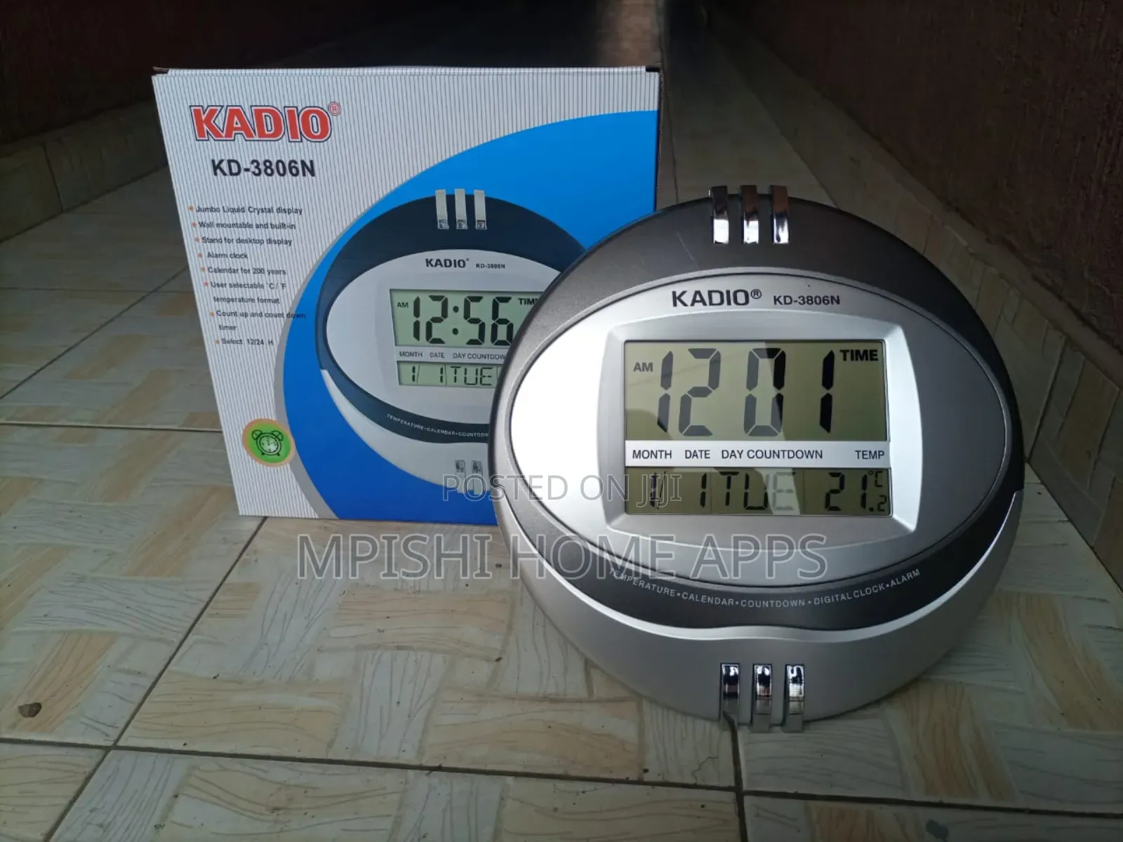 Kadio Digital Wall Clock