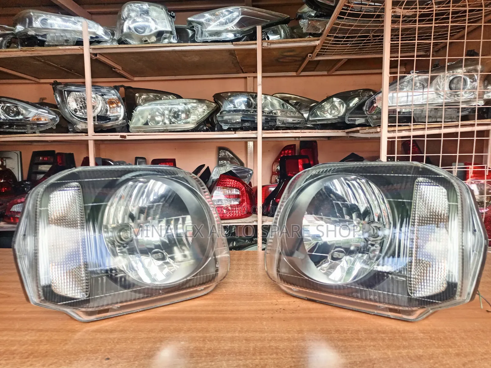 Suzuki Jimny Shinny Reflector Front Lights Complete;Bulbs