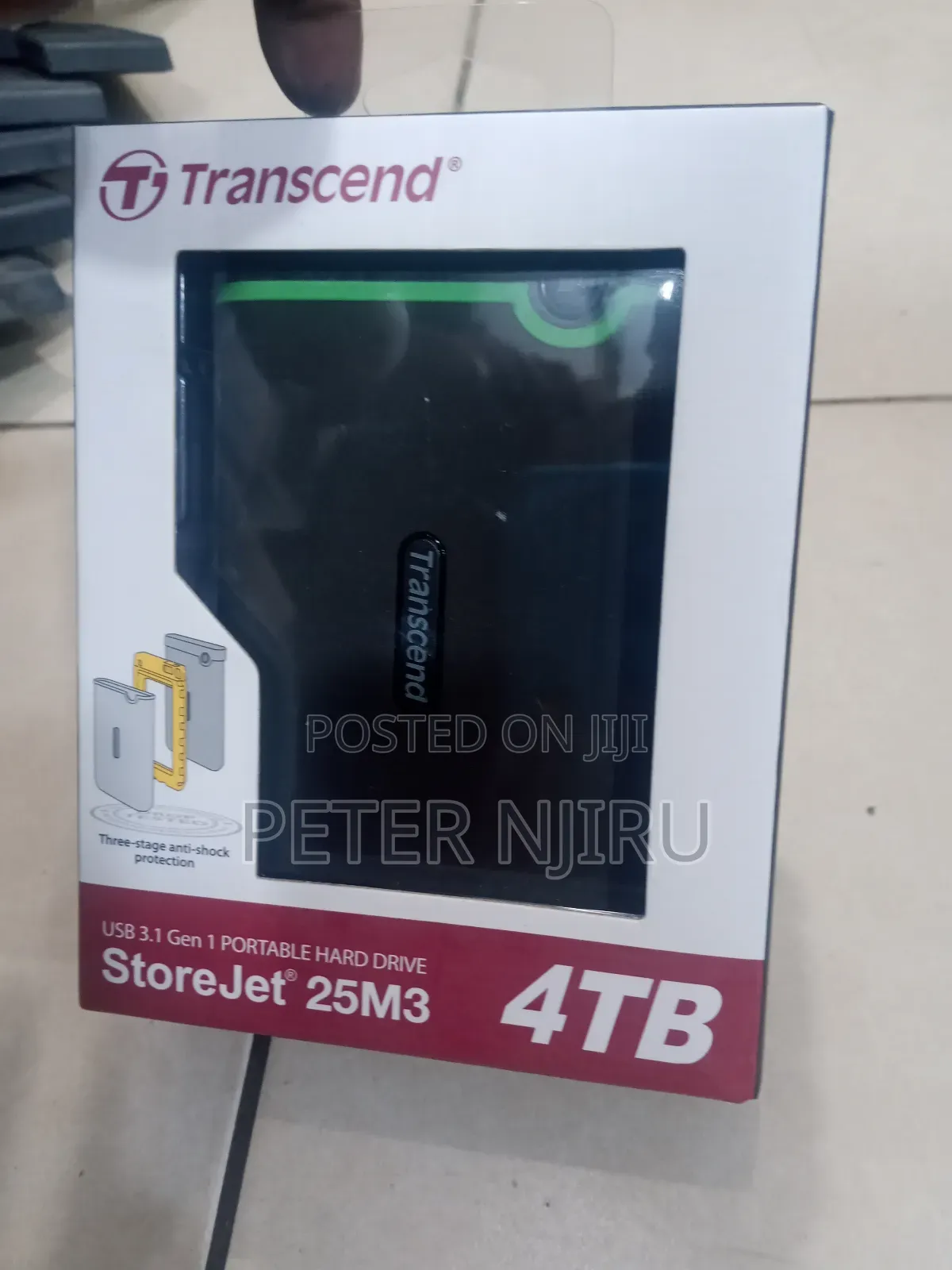 Transcend External HDD 4TB – Iron Grey