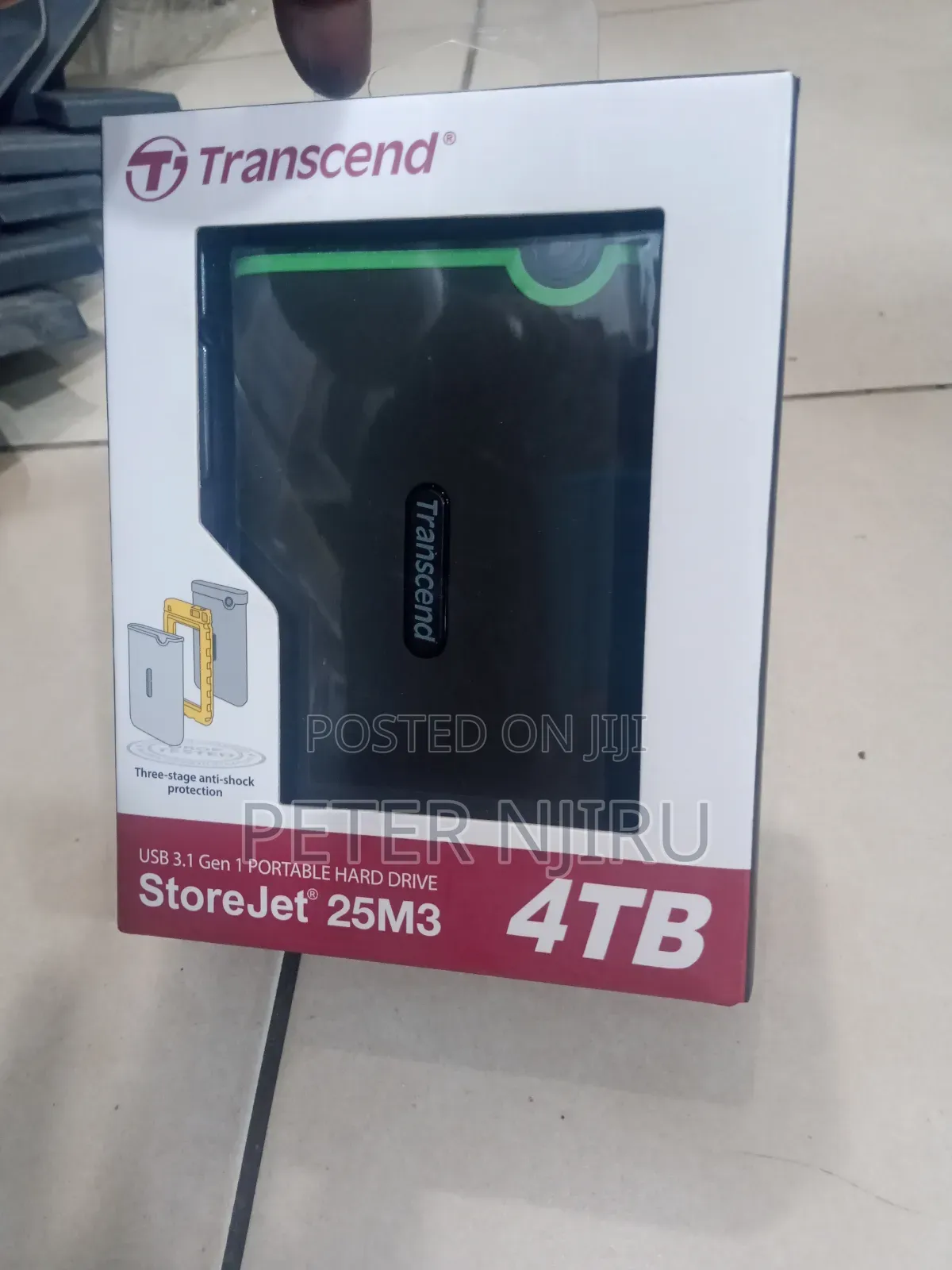 Transcend External HDD 4TB – Iron Grey