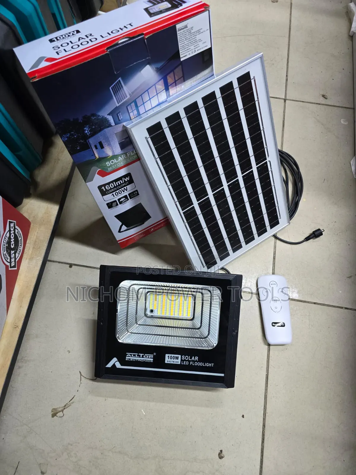 100w Alltop Solar Flood Light/100watts Dc Floodlight