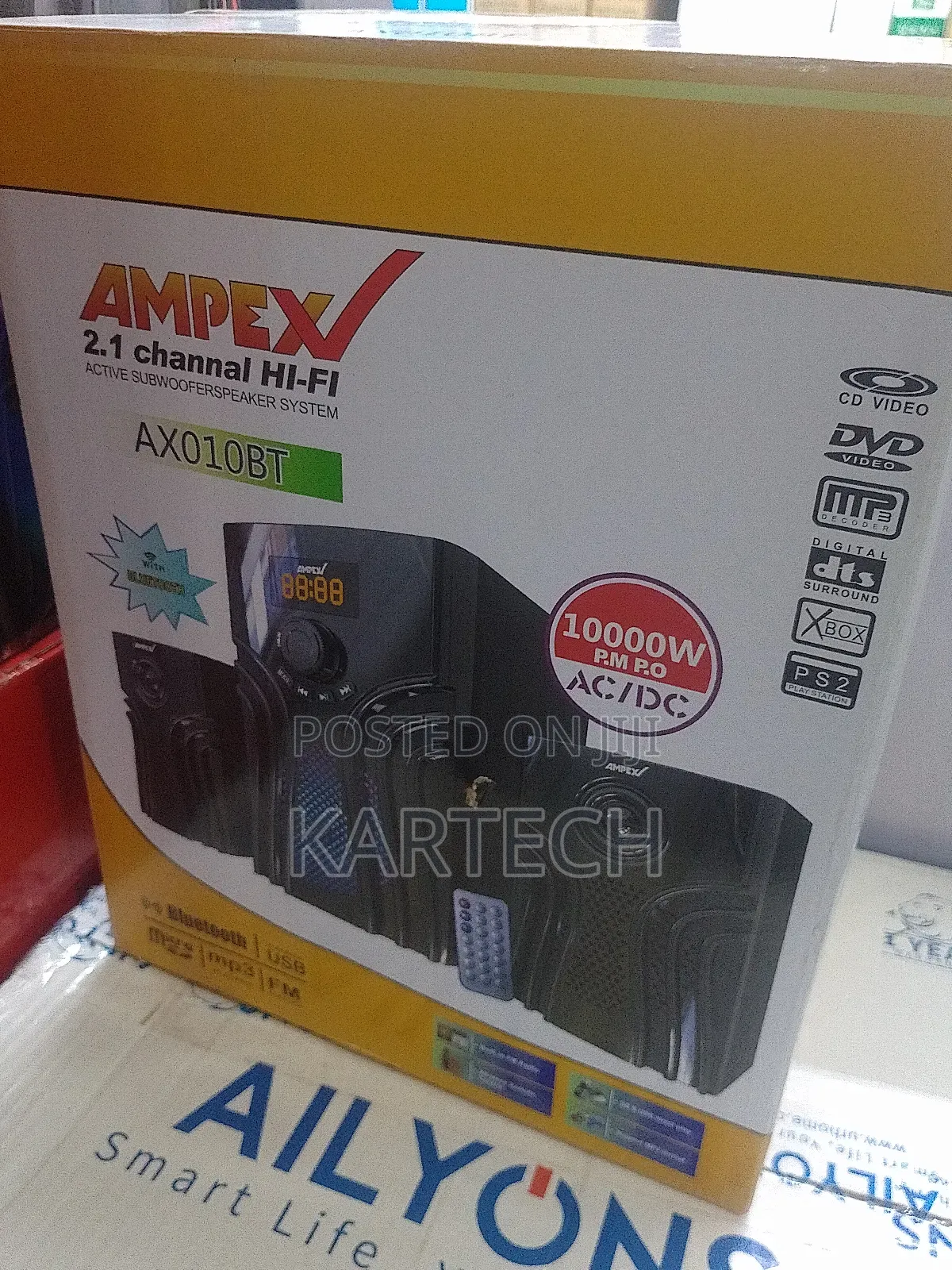 Ampex Ax010bt Multimedia Speaker System 10000 Watts- Ac.Dc