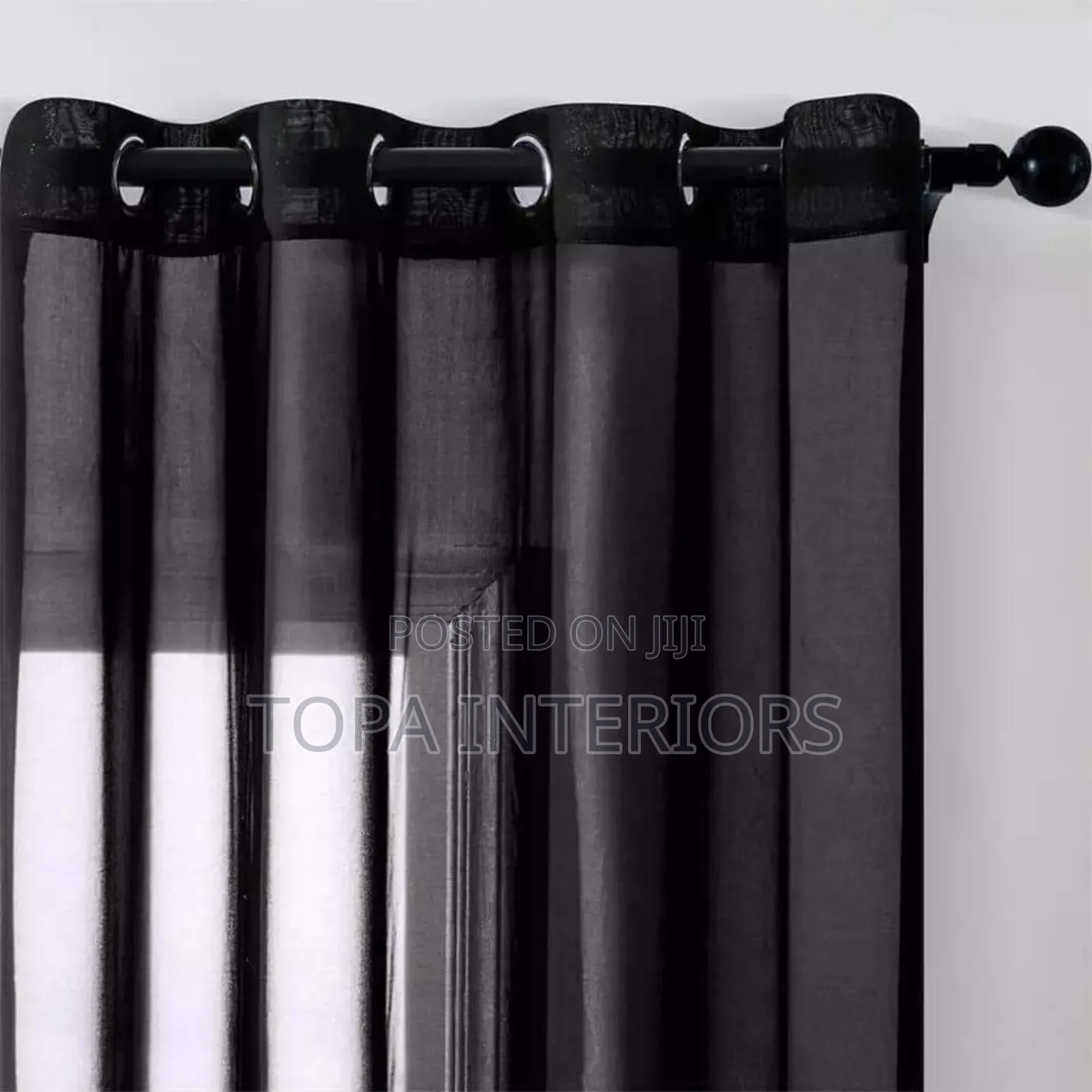 Soft Light Black Sheers Soft Light Black Sheers