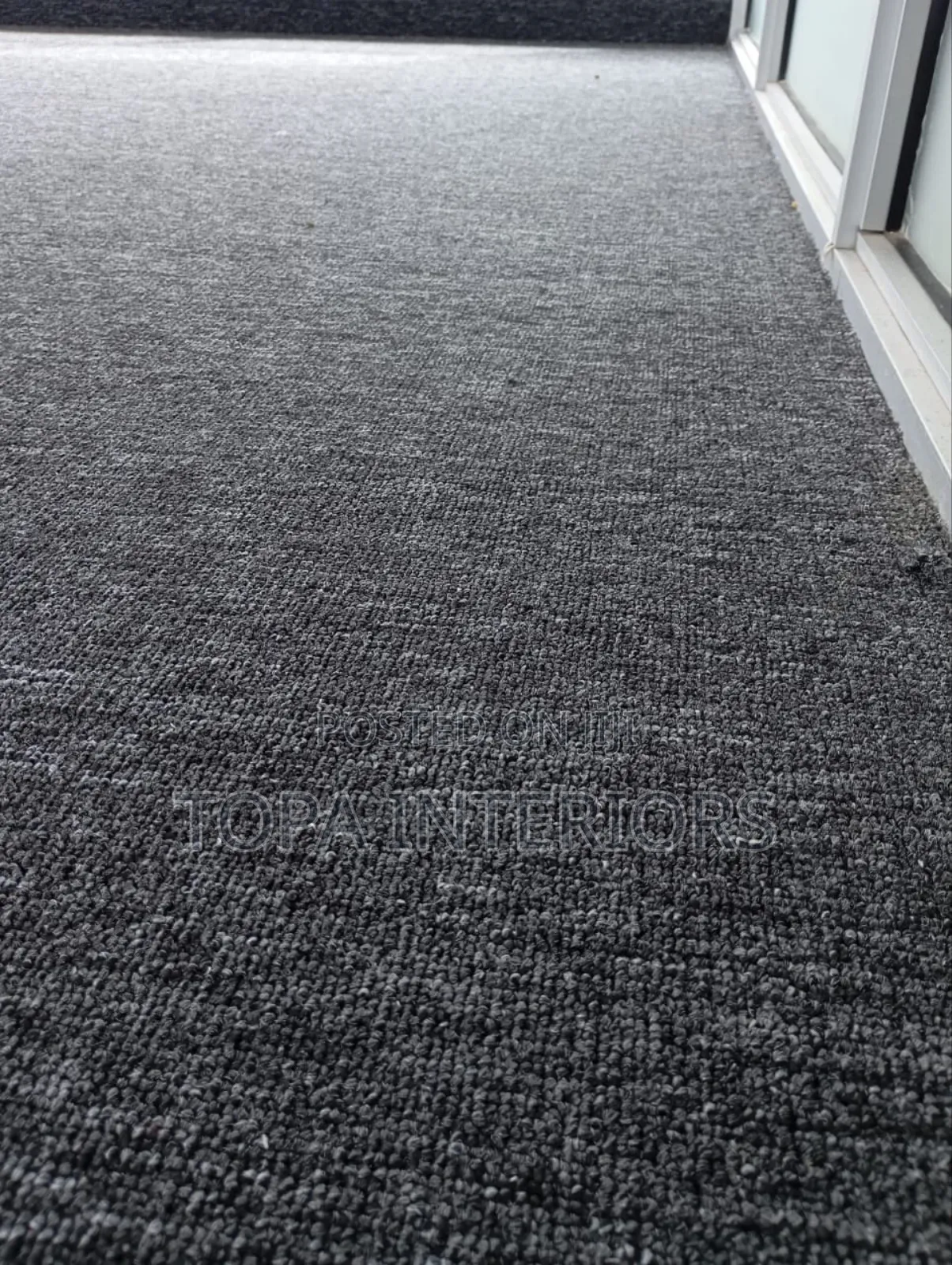 Dark Grey Delta Wall to Wall Floor Covering Carpets Office