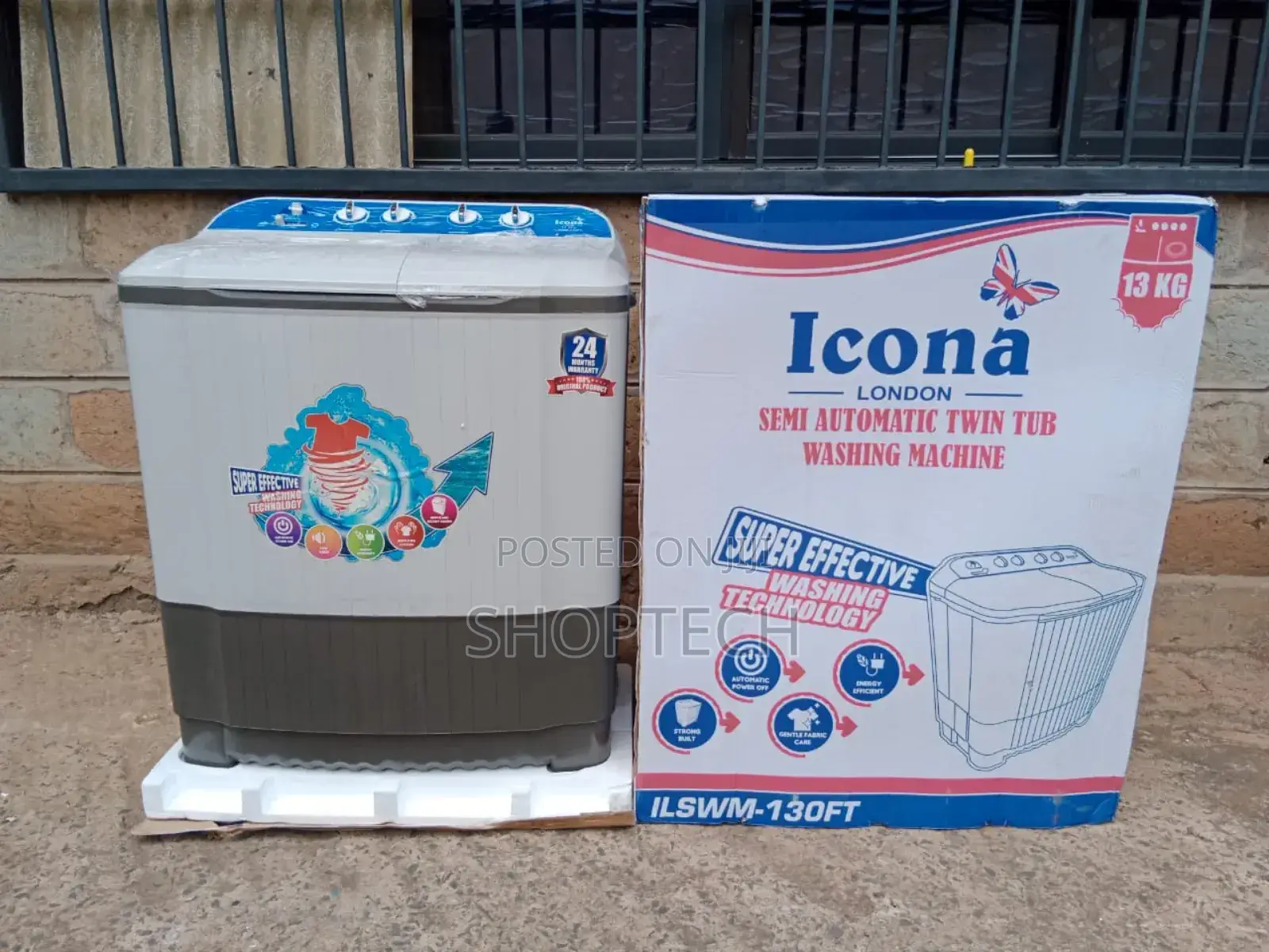 13 KGS Washing Semi Automatic Twin Tub Machine