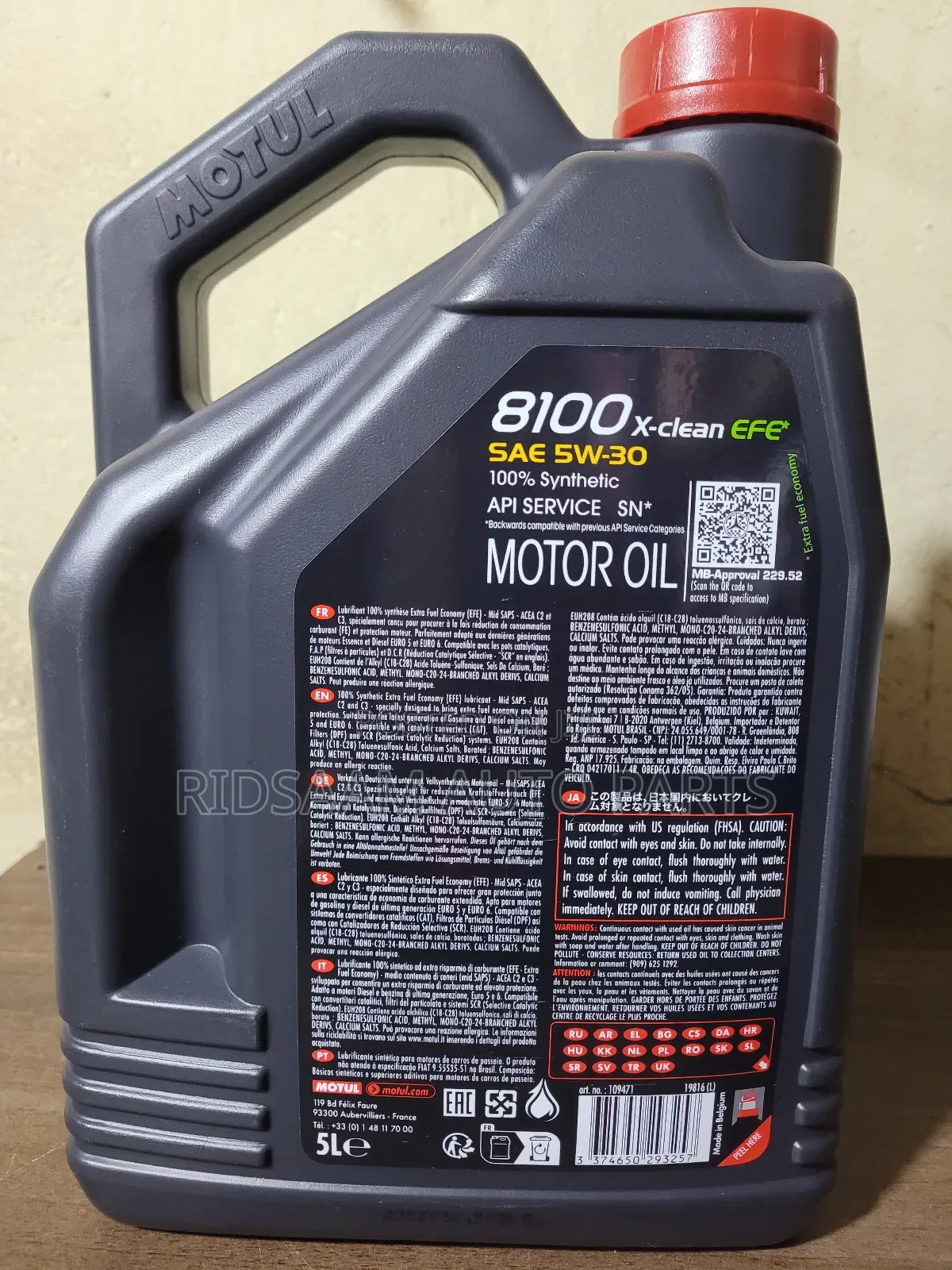 Motul 5w30 -8100 X-Clean Efe Engine Oil
