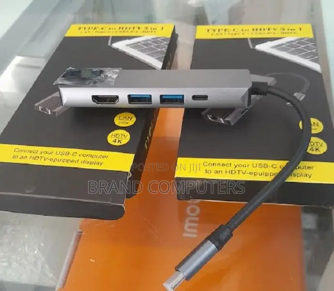 5 in 1 Hub USB Type C Hdmi-Compatible Multiport Adapter