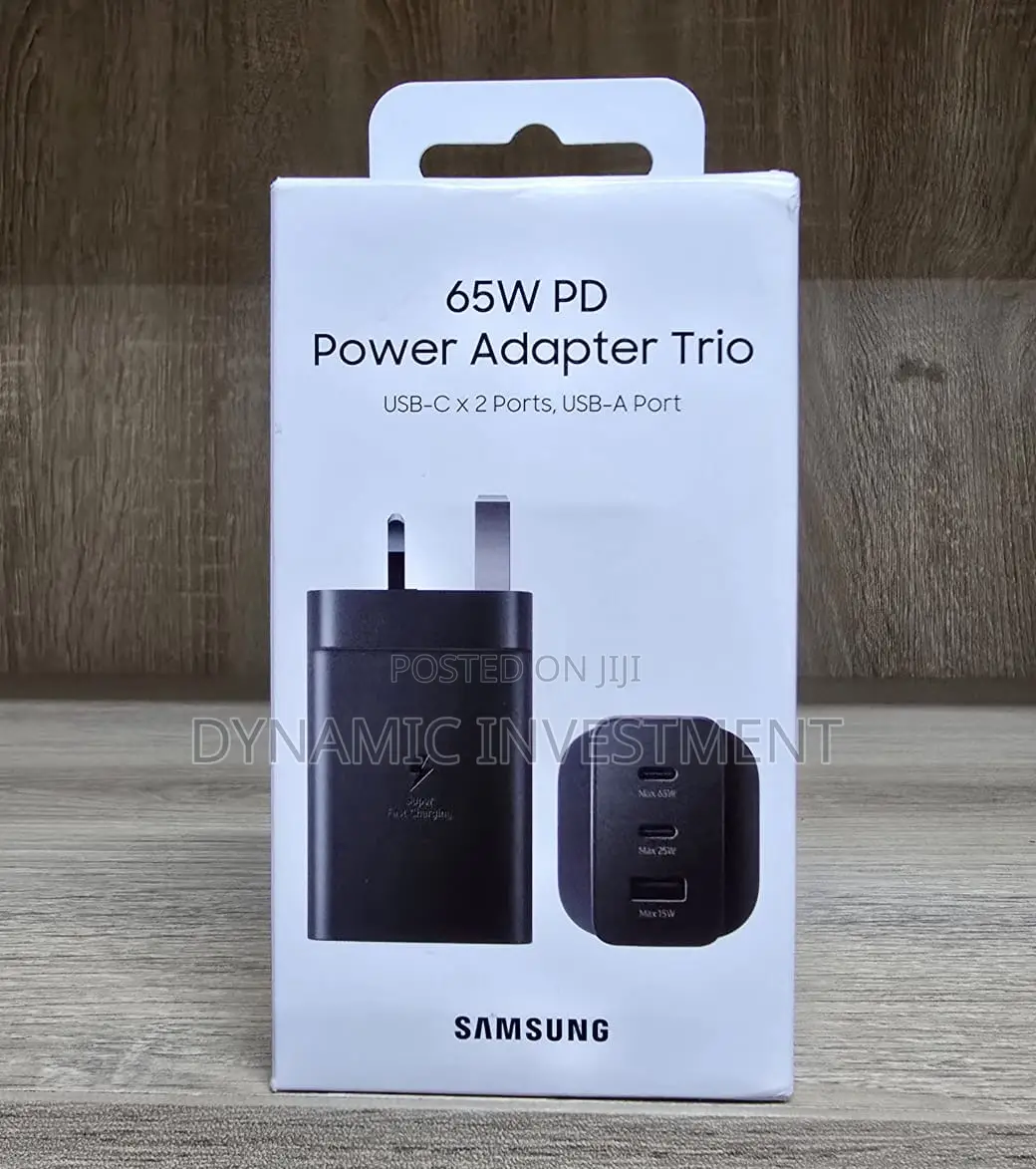 Samsung 65w Pd Power Adapter Trio With 2xusb-C and 1xusb-A