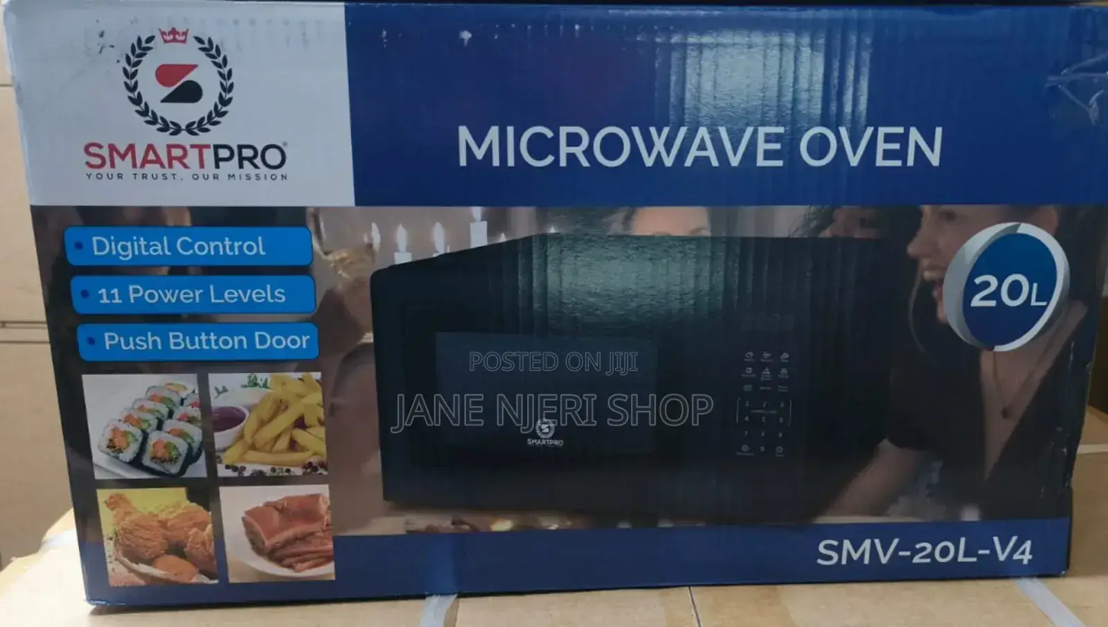 20 Litres Smart Pro Digital Black Microwave S-M/P